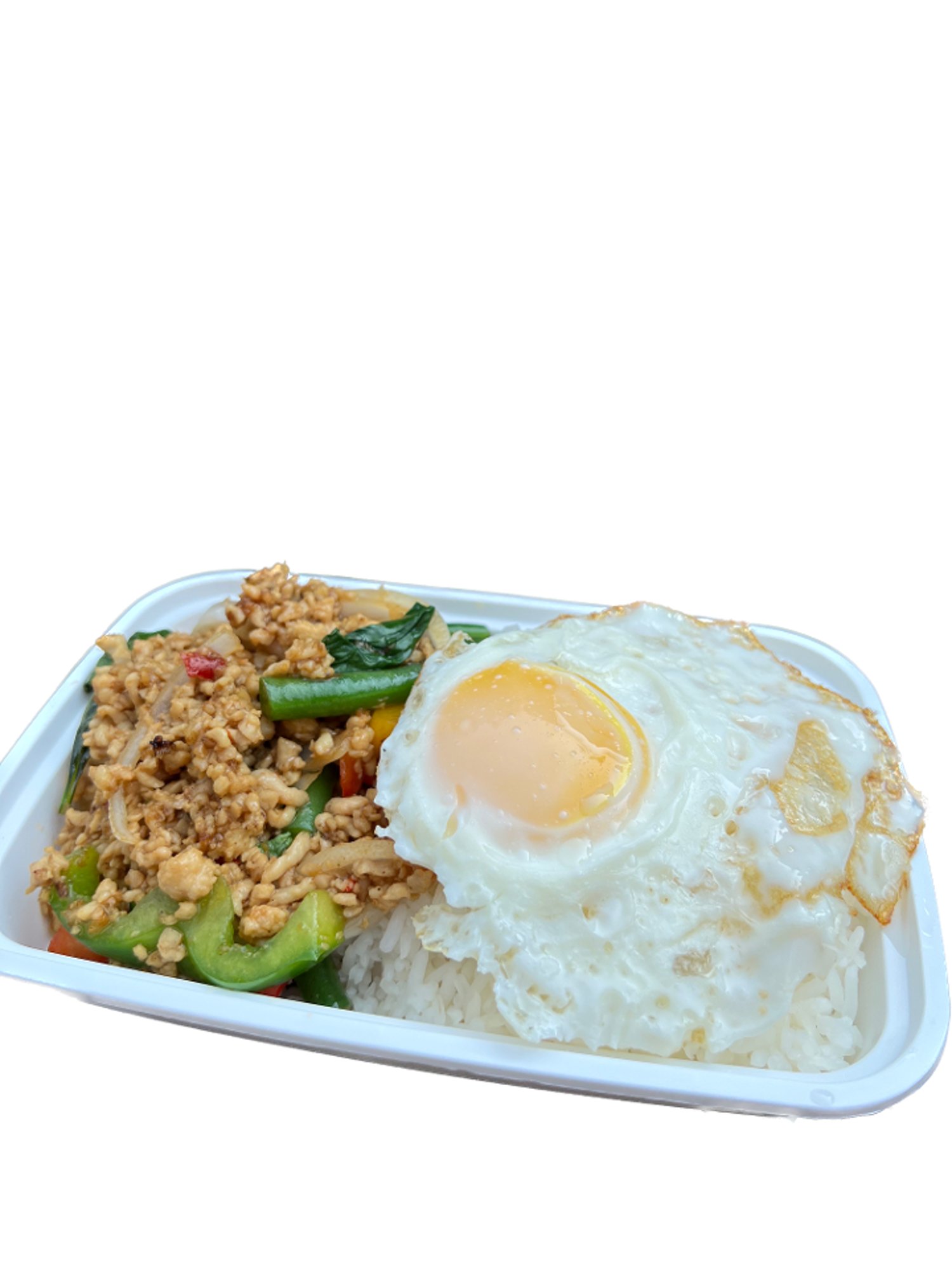 Krapow Gai Sub Kai Daow (L)