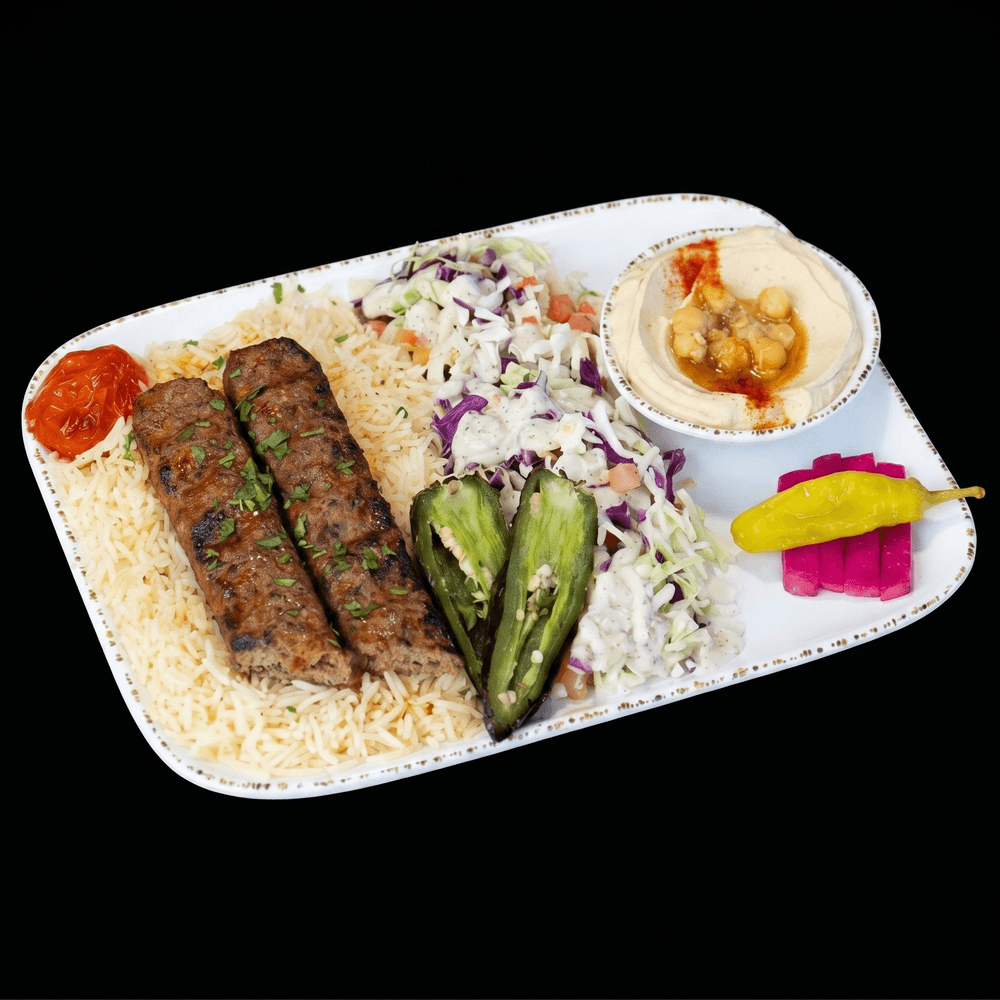 Beef Lule (Kafta) Plate