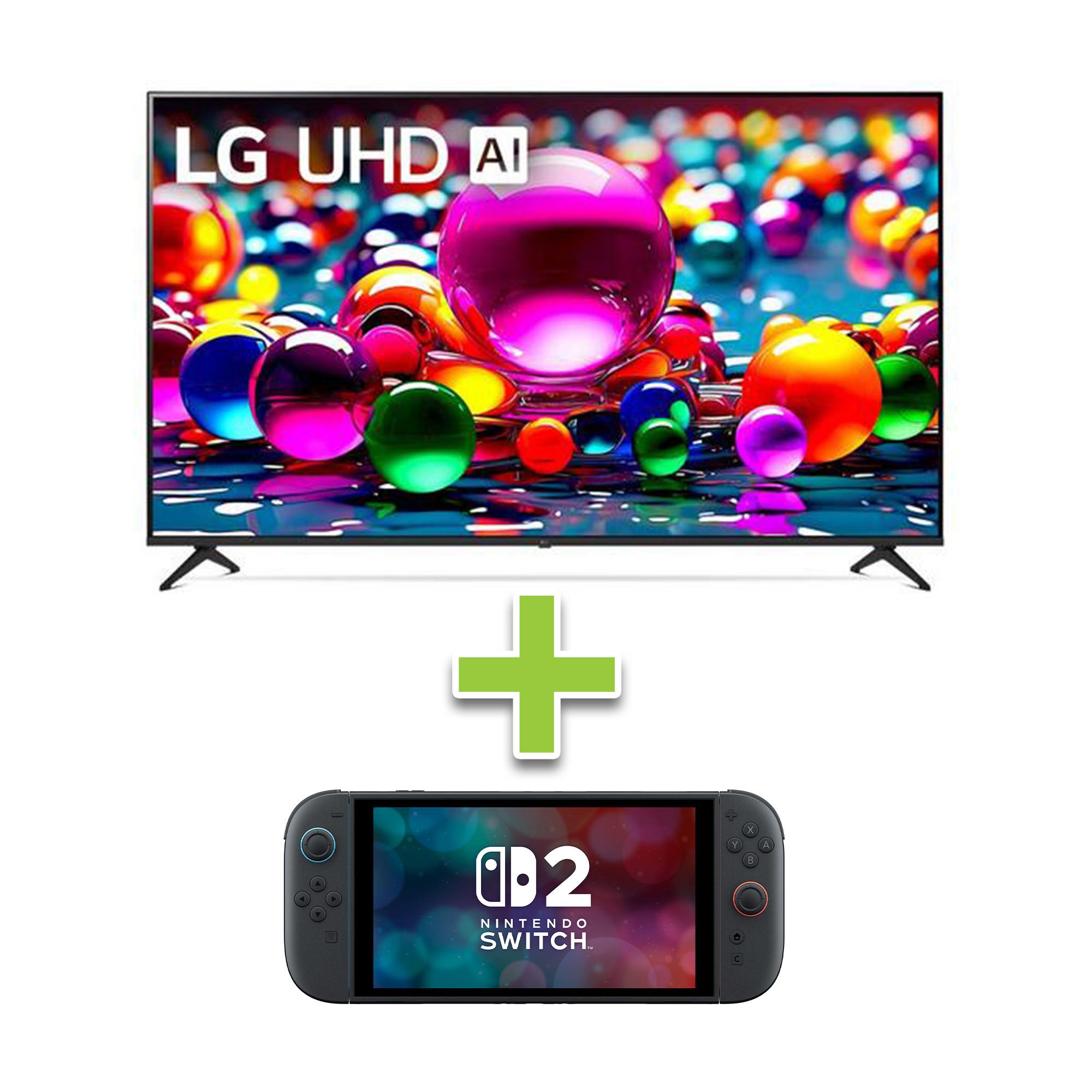 LG 65" UK UHD Smart TV w/ webOS 25 & Nintendo Switch 2 256GB Console 