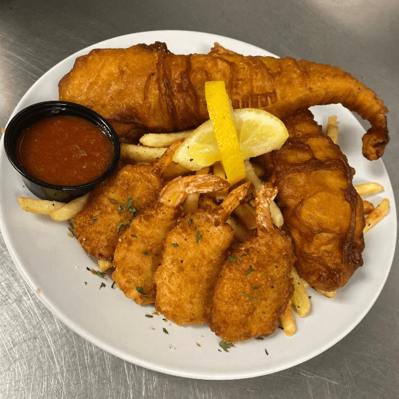 Fried Fish and Jumbo Shrimp Platter
