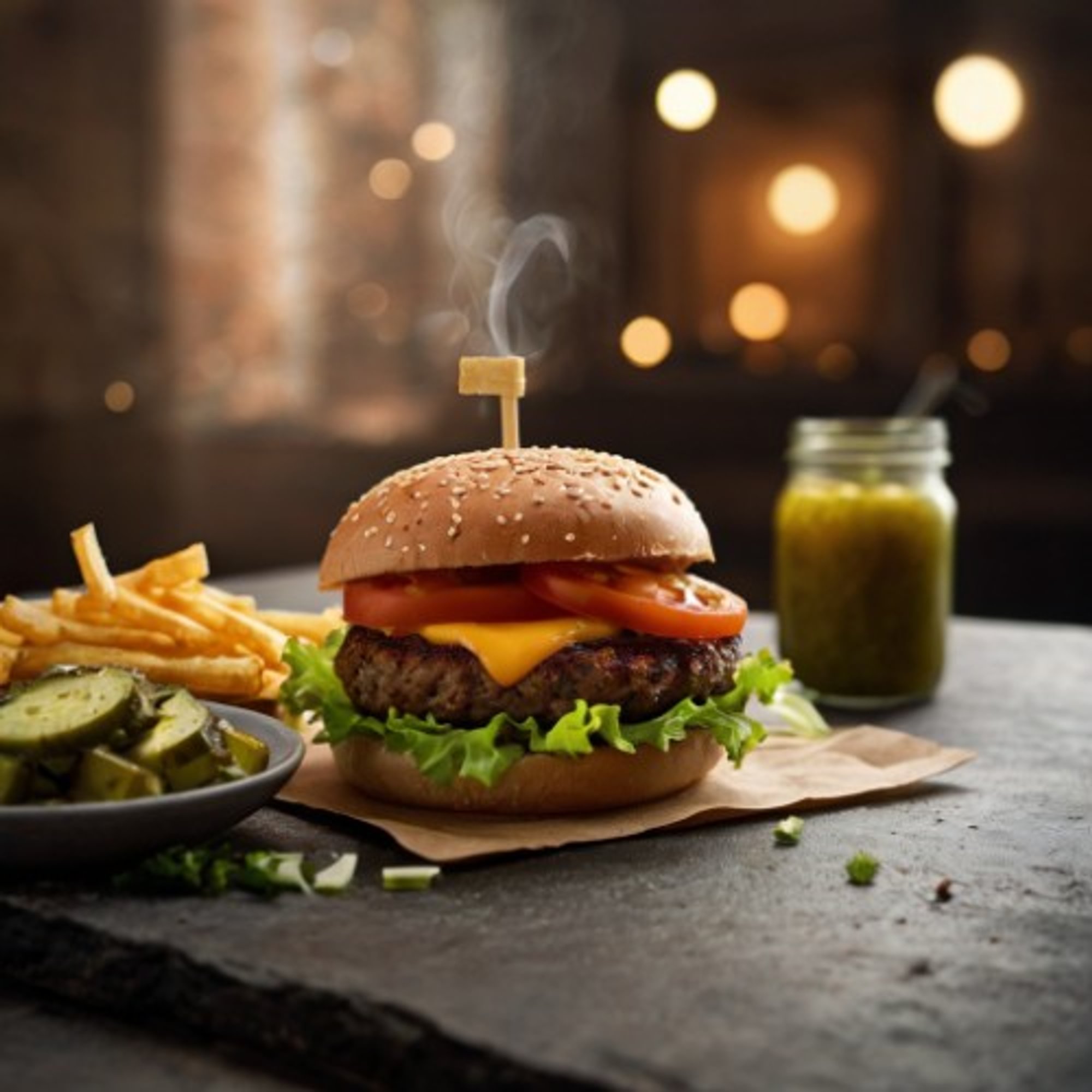 Two Vs In a Pod Burger