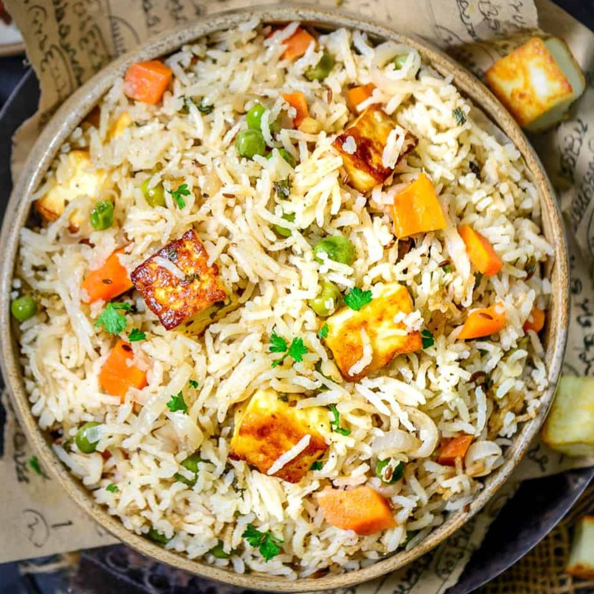 Khuska Paneer Pulav