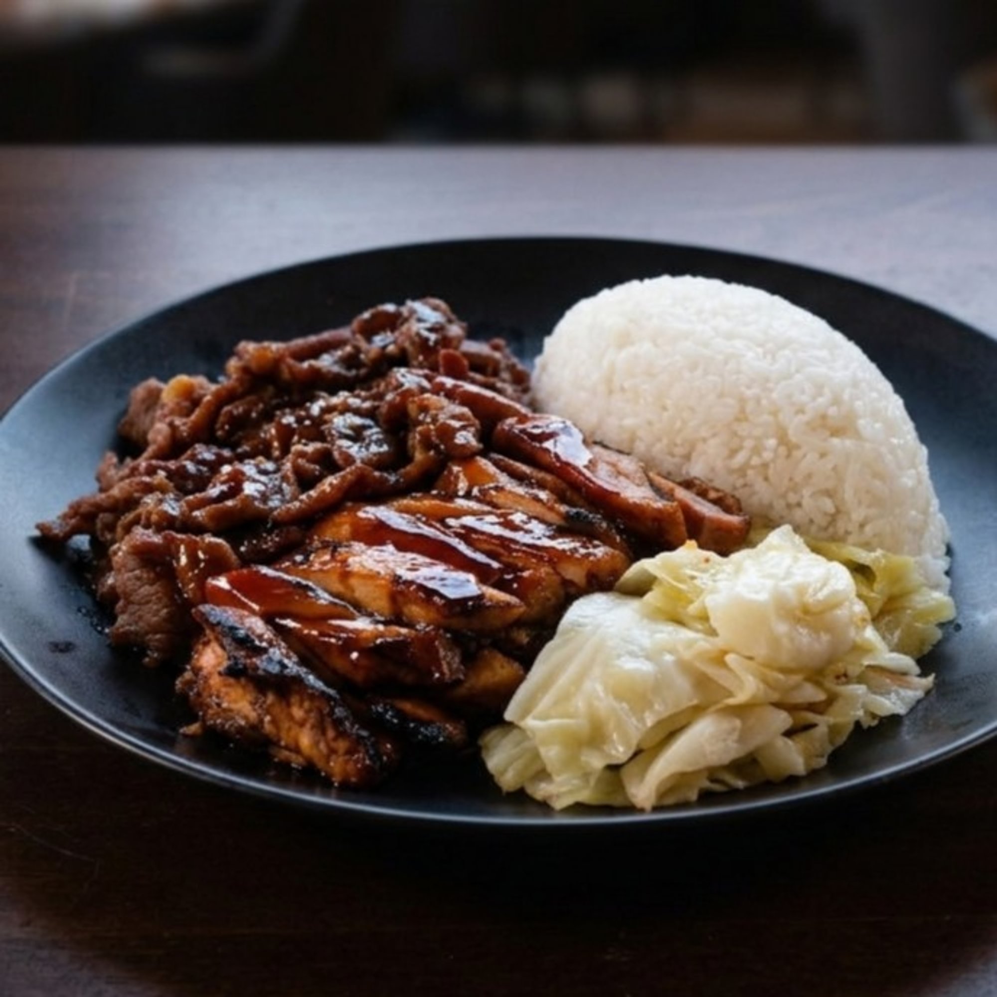 Teriyaki Chicken with Beef