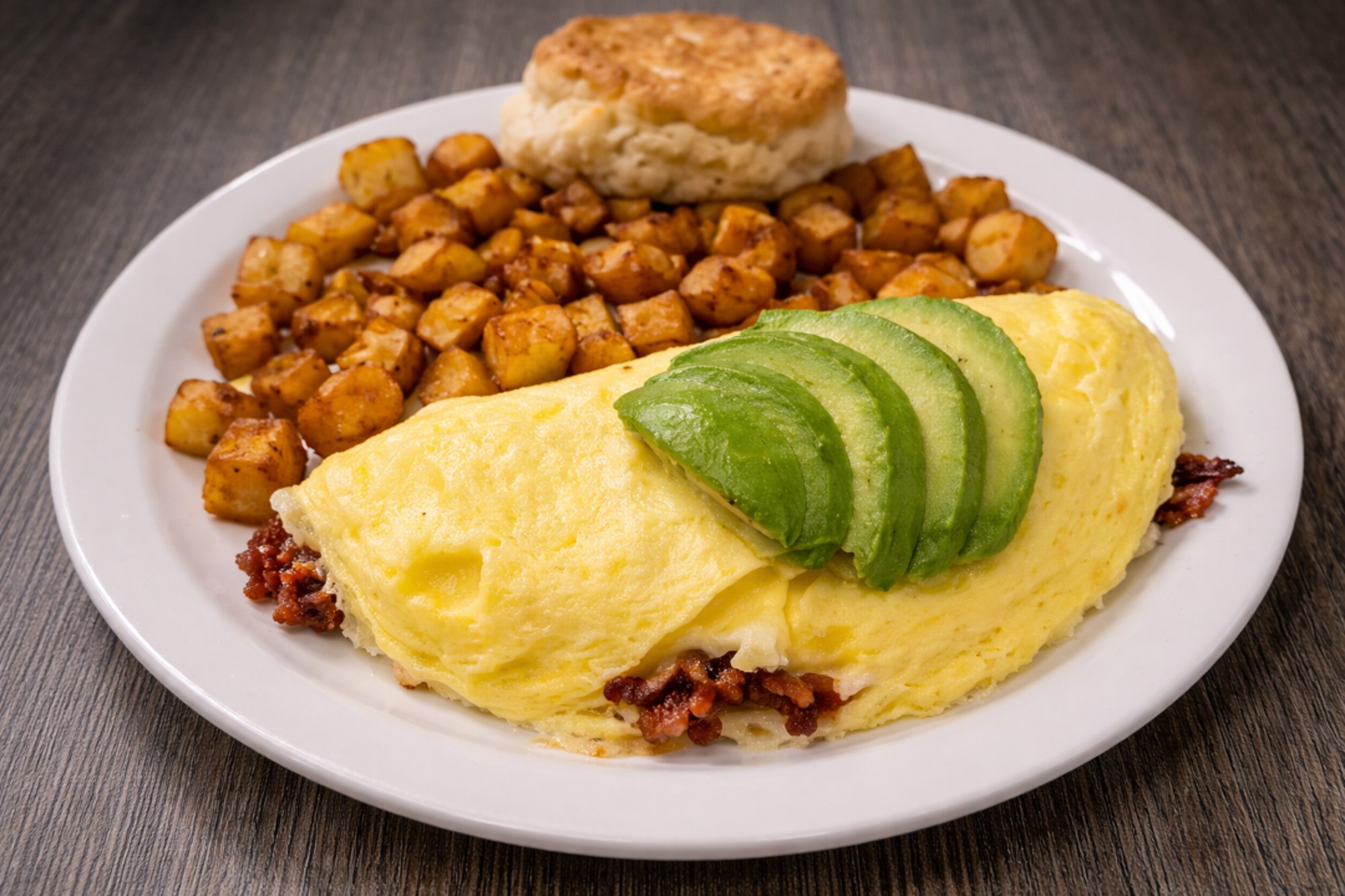Bacon Jack Avocado Omelet