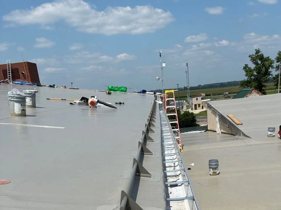 Low Slope Roof Installation