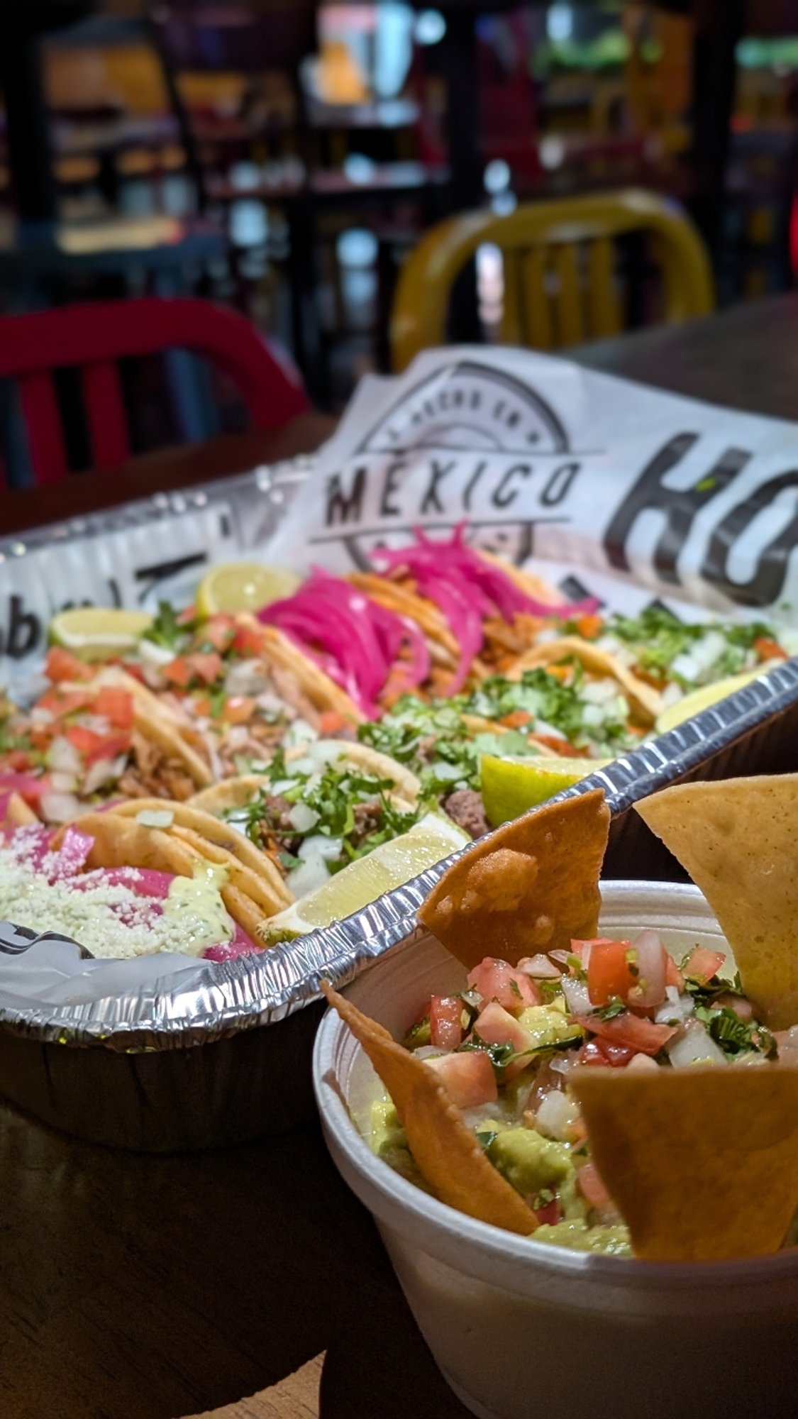 Premium Party Taco Box (30 Tacos, Guacamole, Chips & Salsa)
