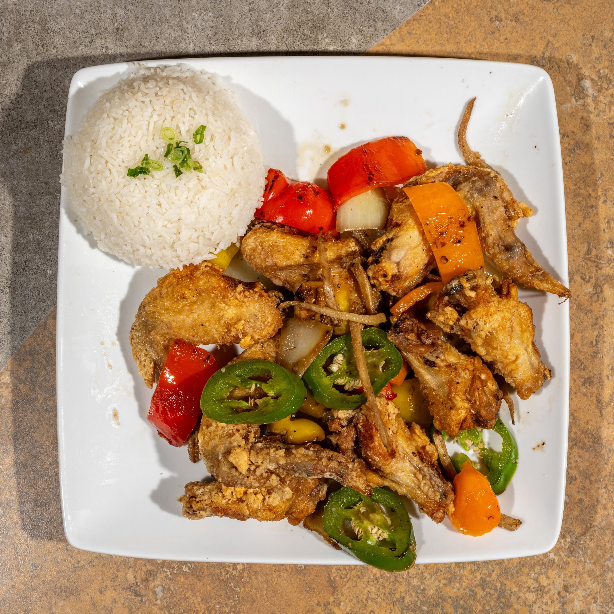 F2- Yum Wings with Rice