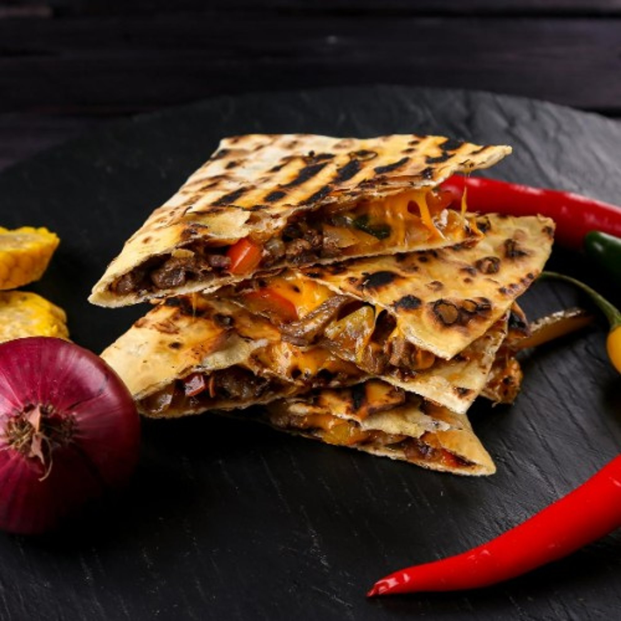Grilled Chicken or Steak Quesadilla