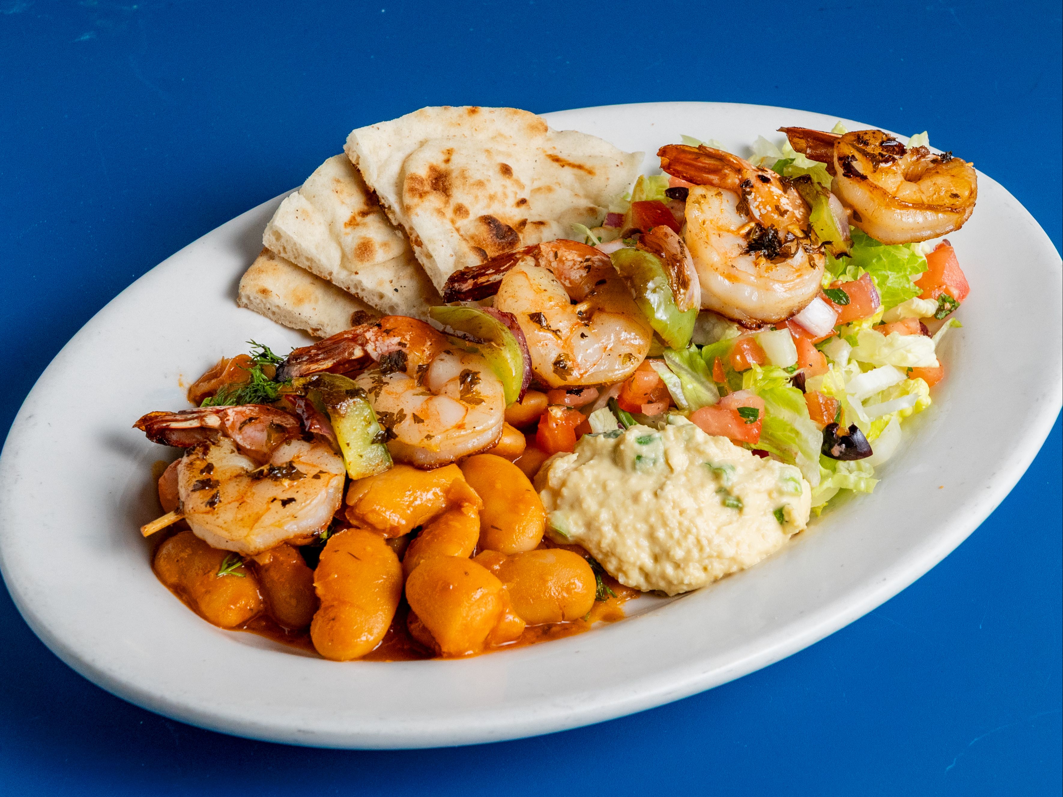Grilled Shrimp Kabob Platter