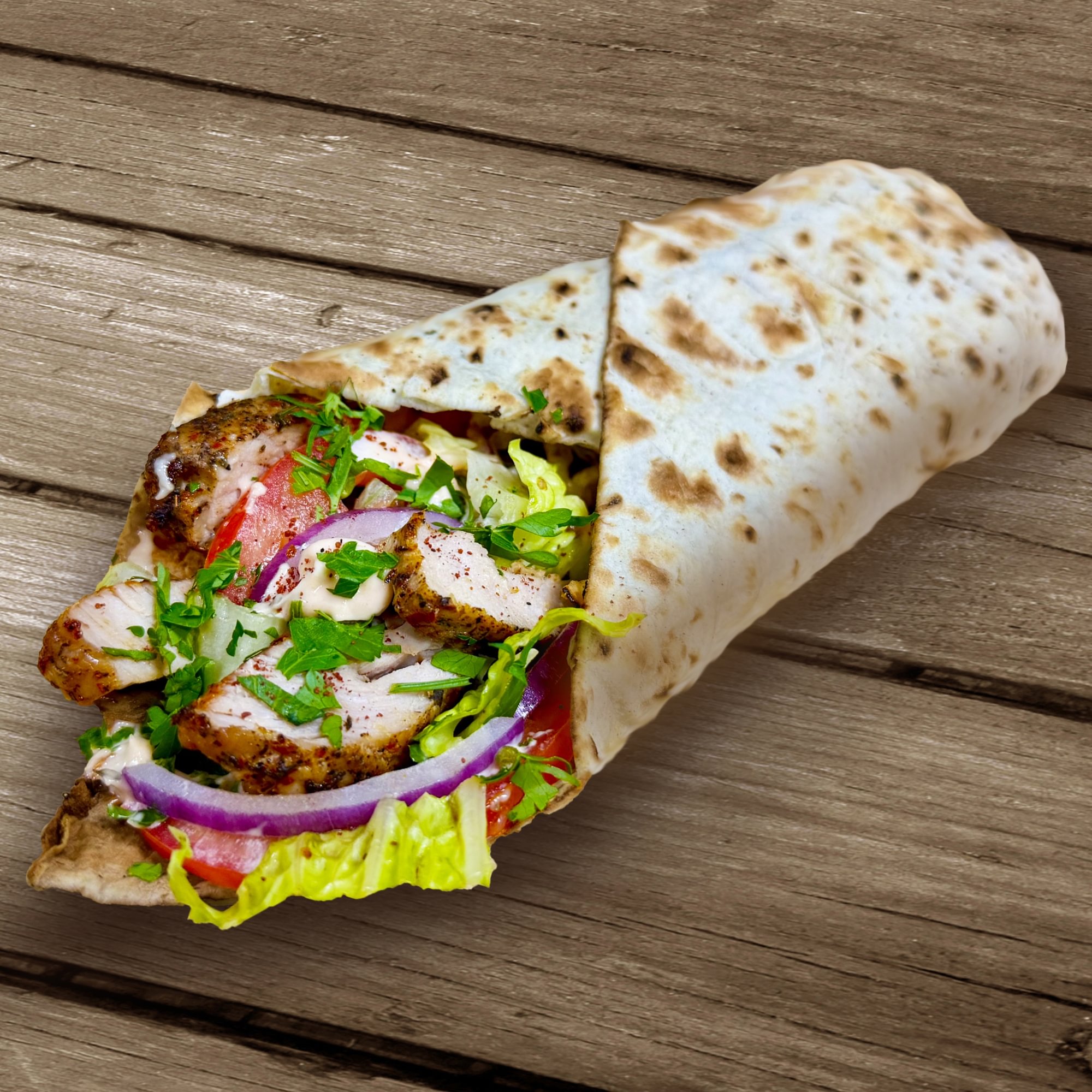 Pork Kabob Wrap