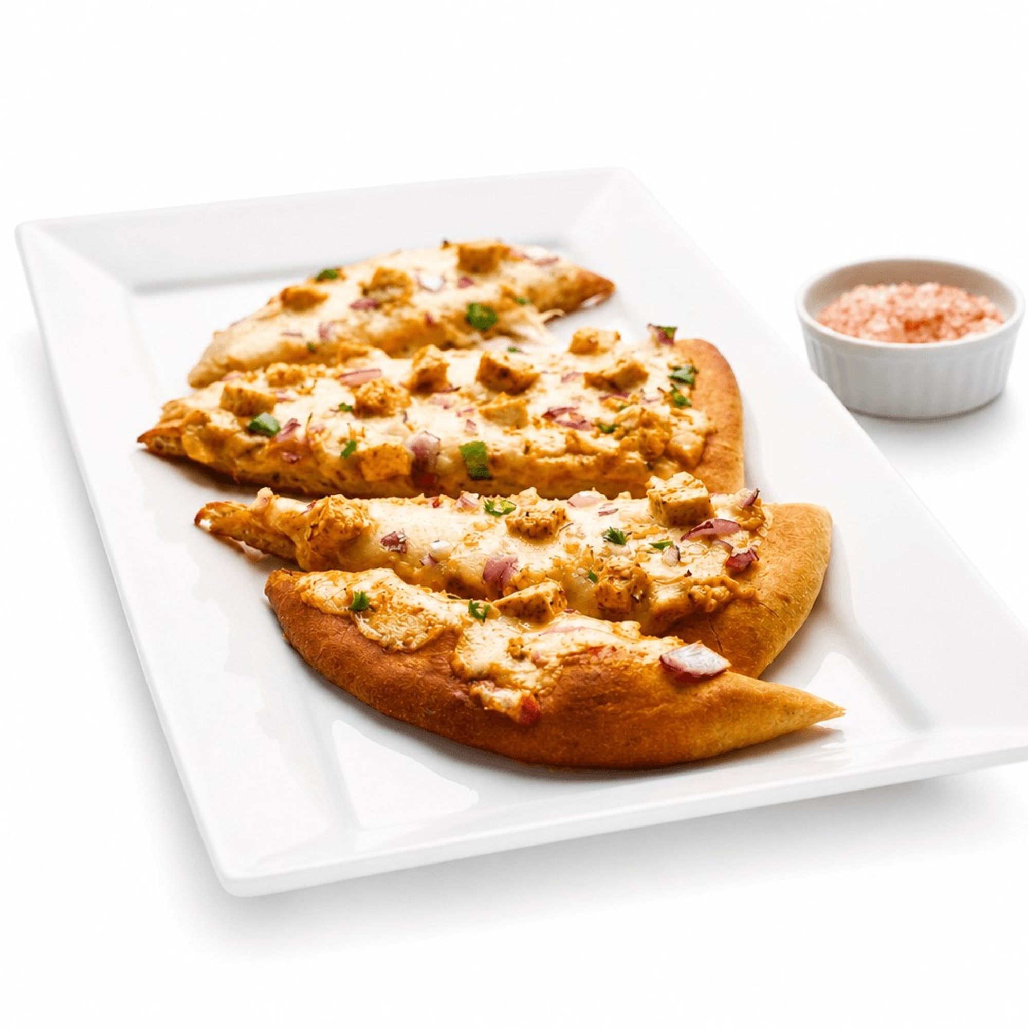 Shahi Paneer Naan Pizza