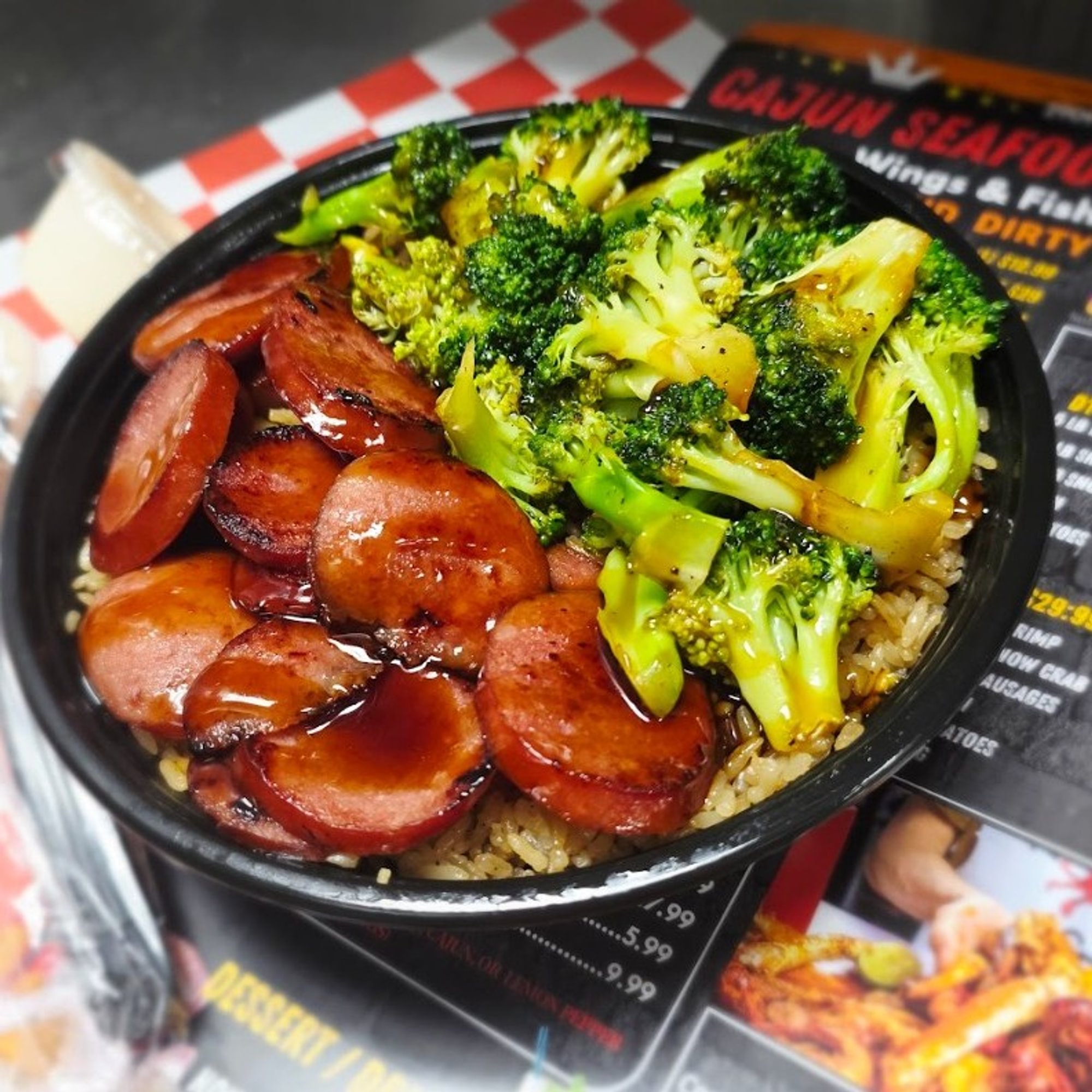 Beef Sausage Teriyaki Bowl