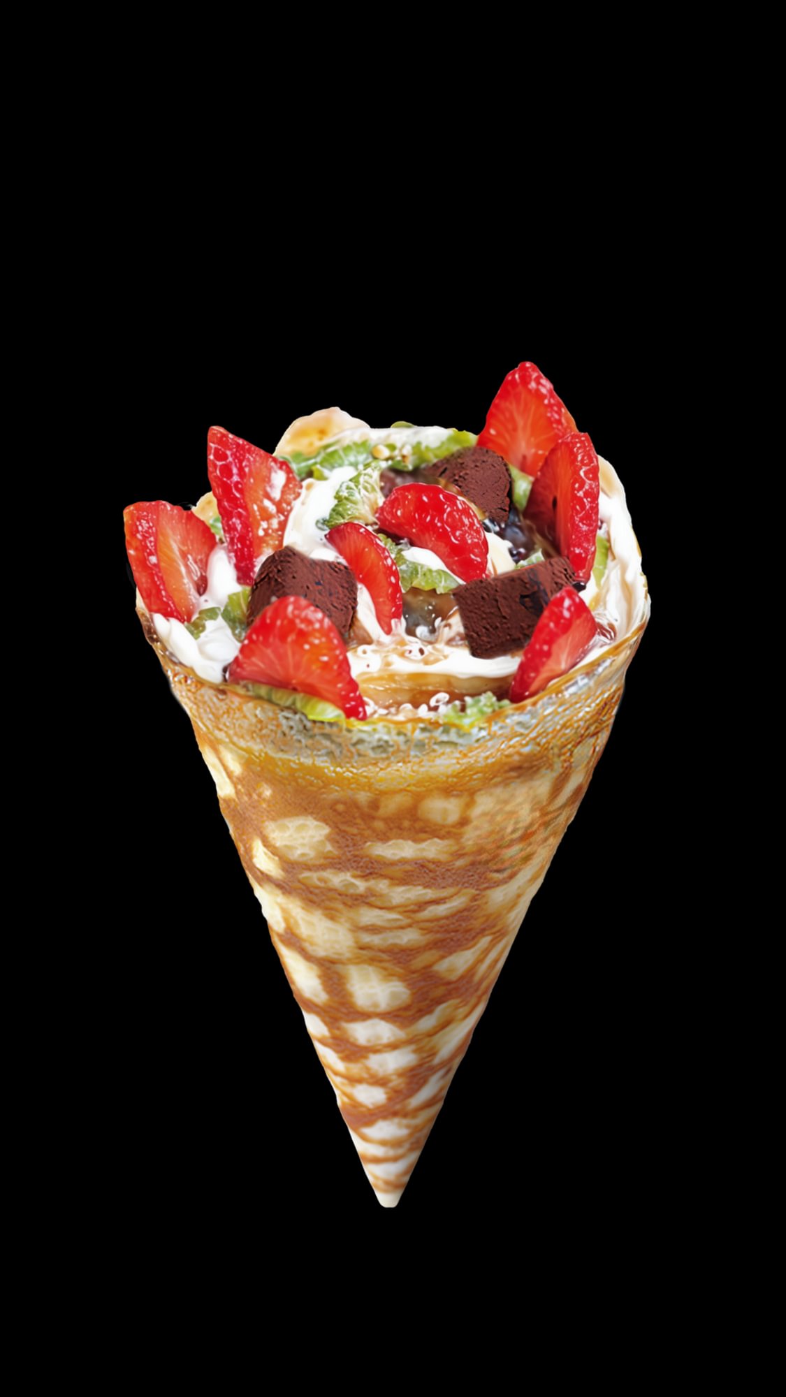 Matcha Stripe Chocolate Crêpe
