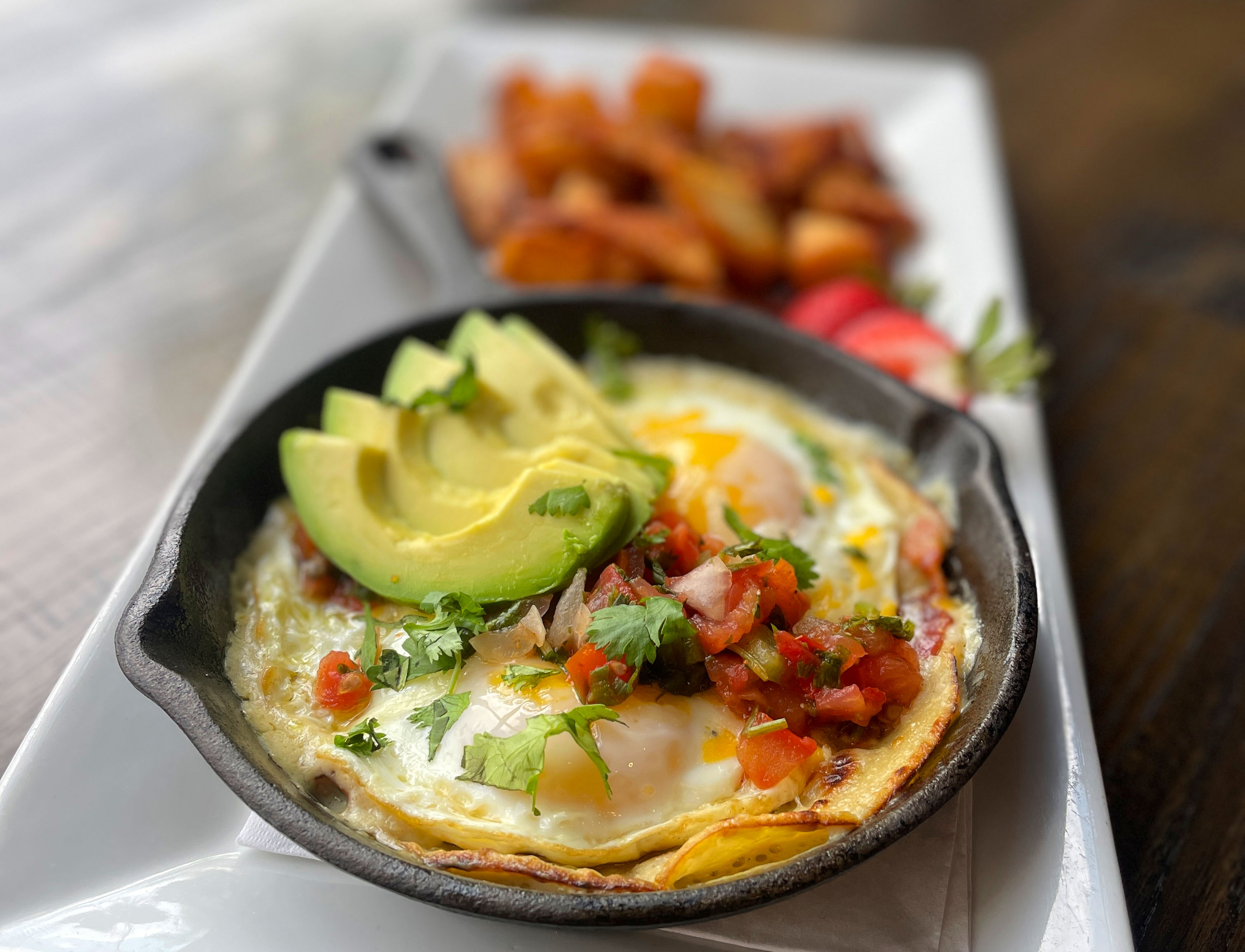 cast iron huevos rancheros