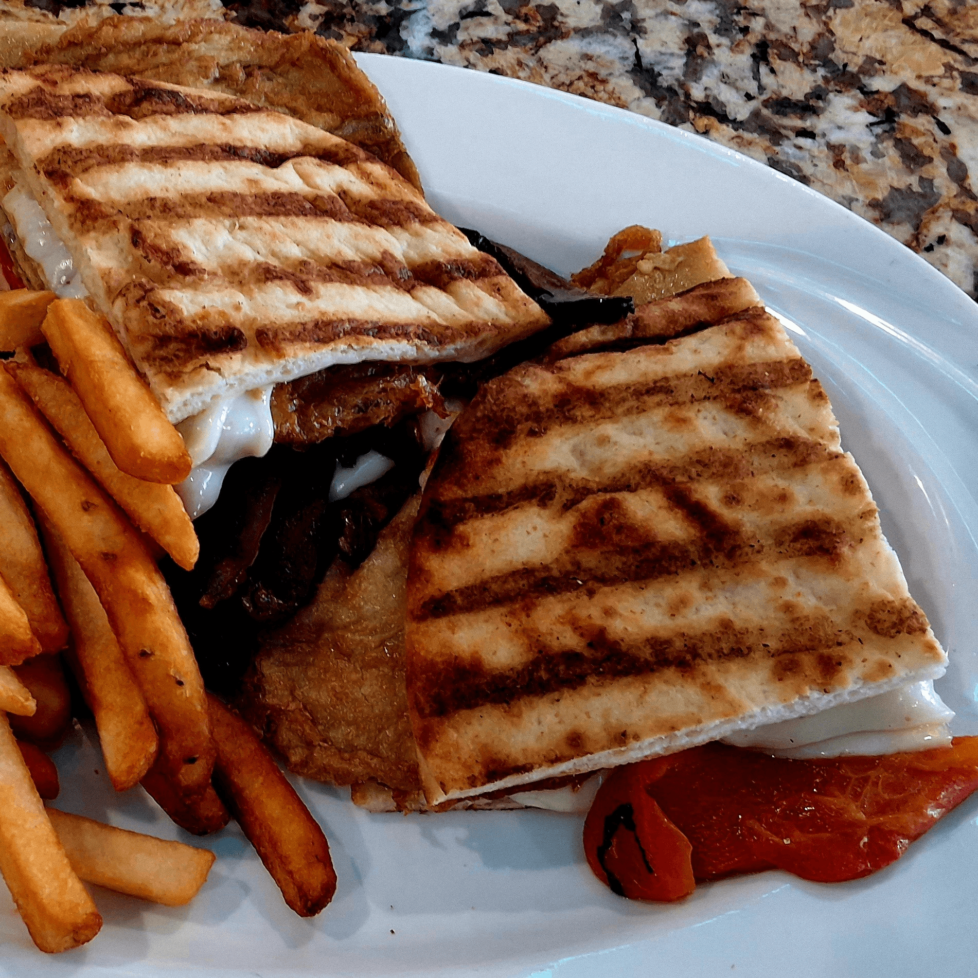 Grilled Chicken Portobello Panini