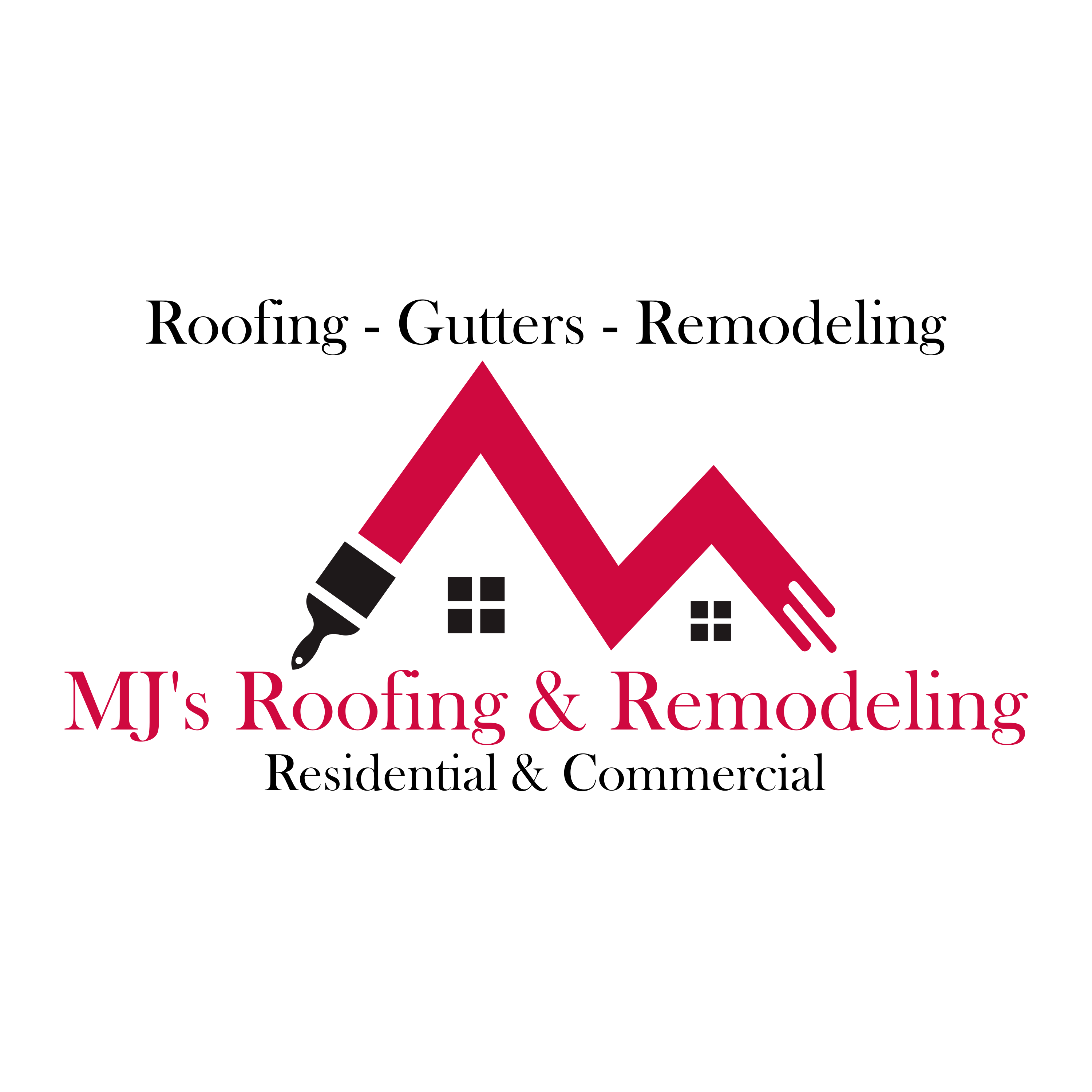 MJ's Roofing &amp; Remodeling Logo