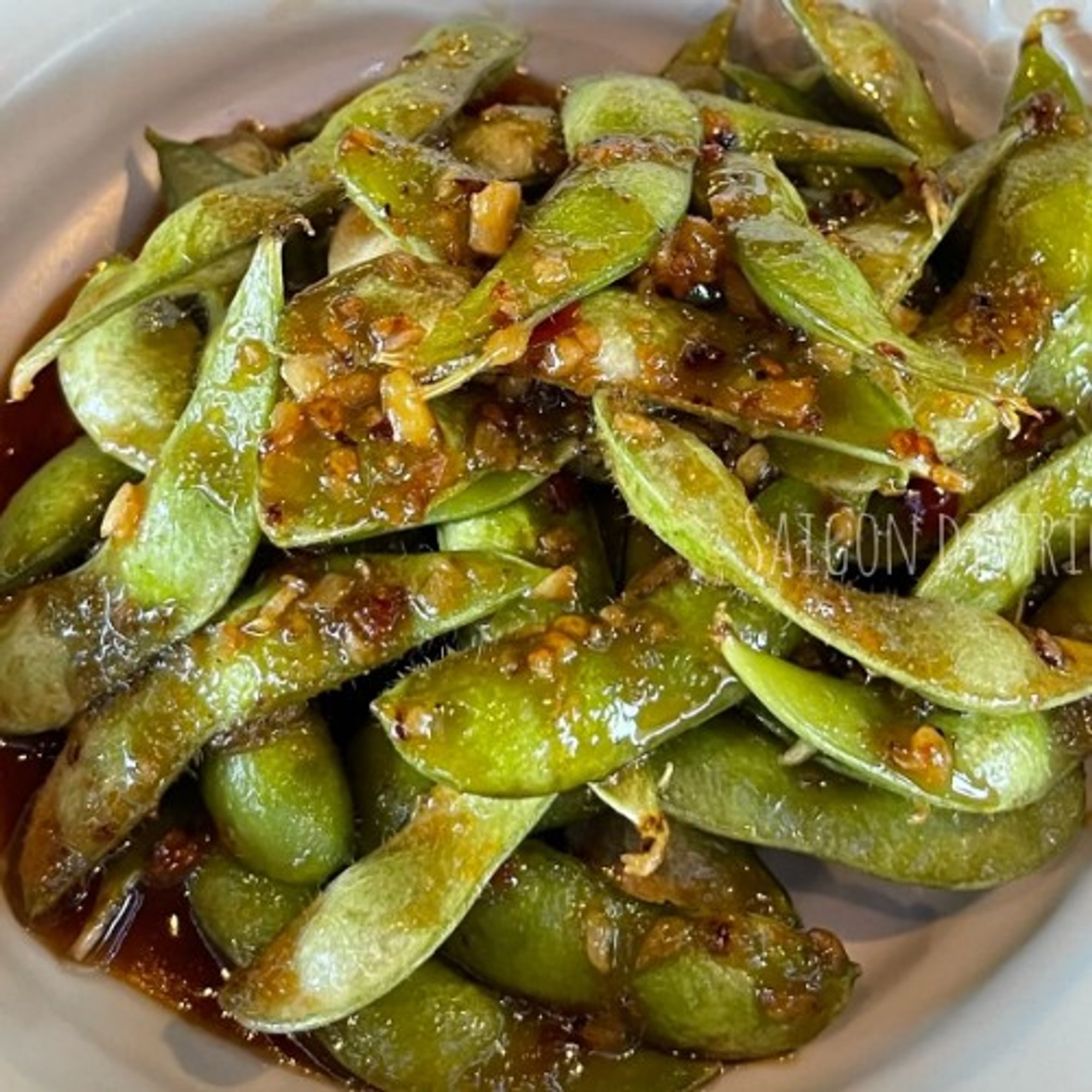 5. Sautéed Garlic Organic Miso Edamame