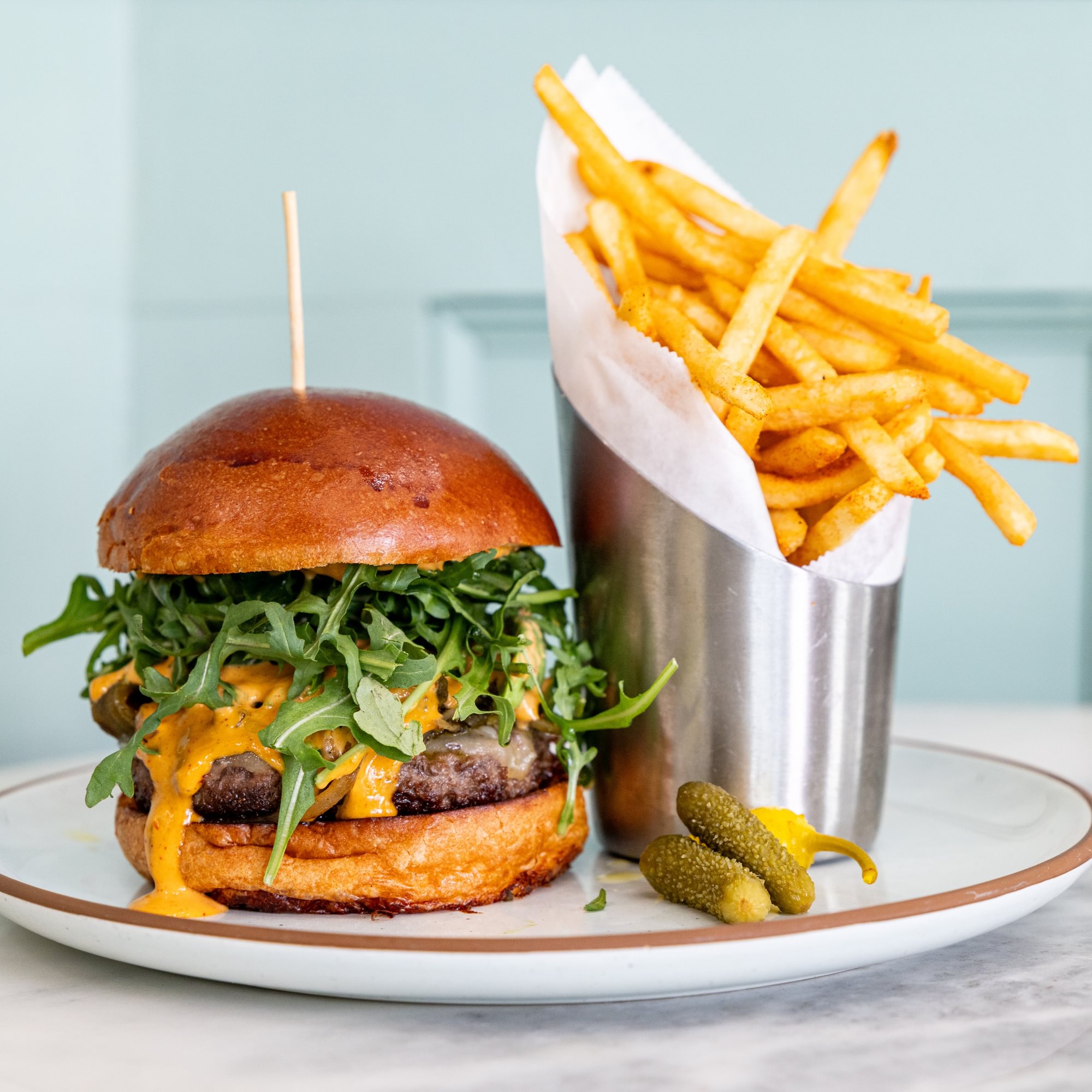 Three Chili Burger