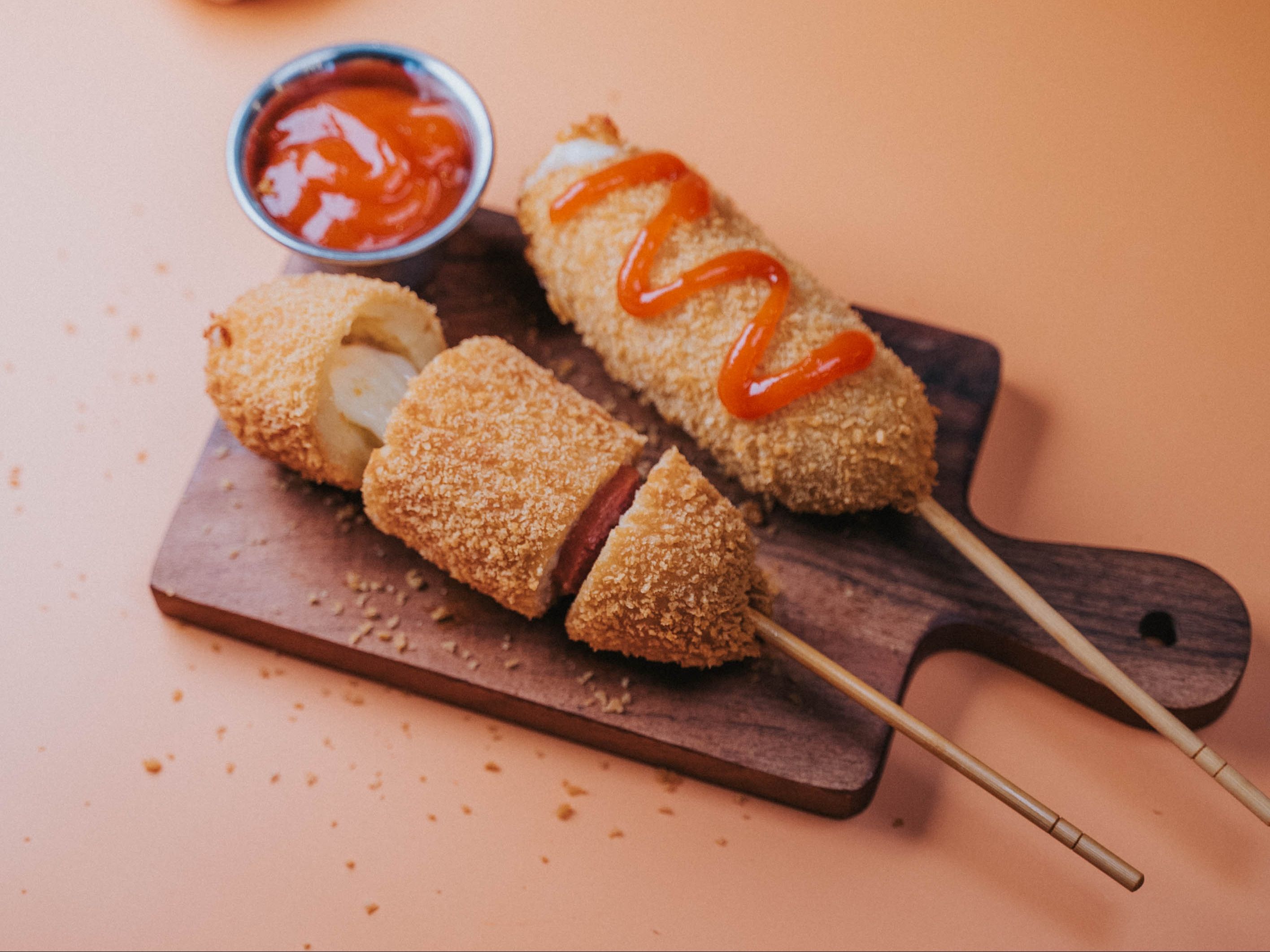 A10. KOREAN CHEESE CORN DOG