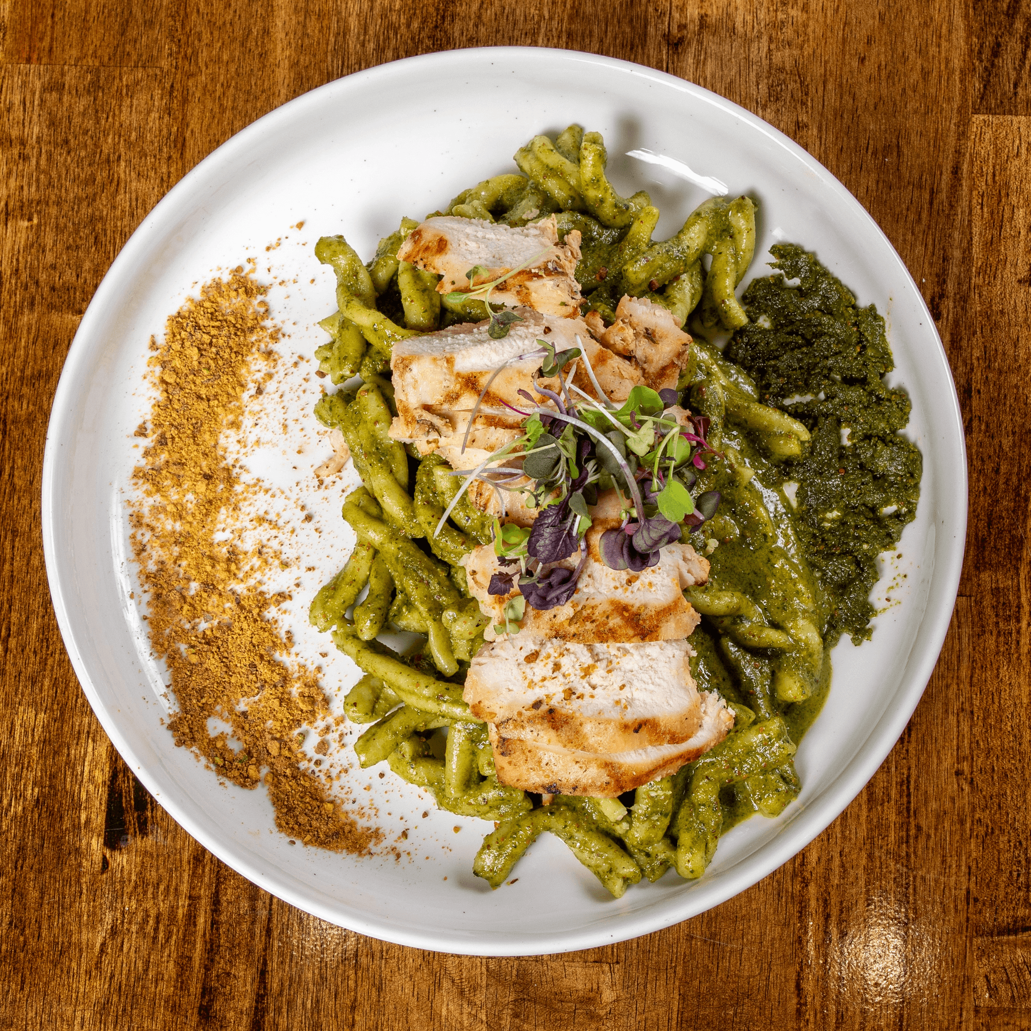 Pistachio Pesto Pasta Lunch (w/ Chicken)