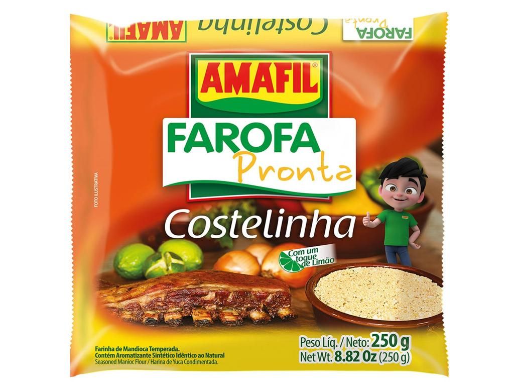 Farofa Madioca Amafil Costelinha 250g