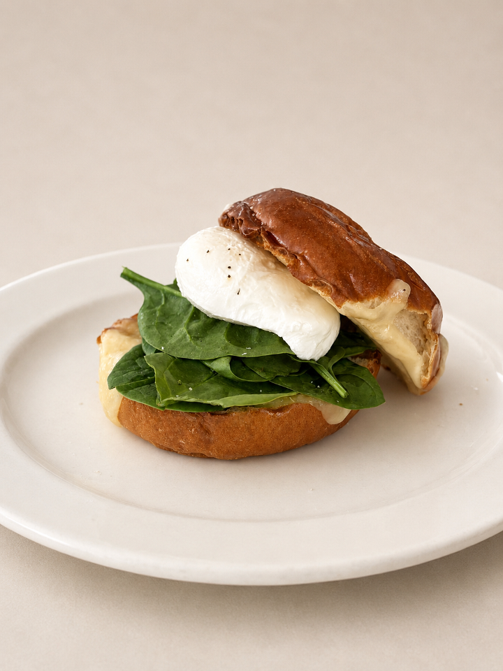 Spinach, Mushroom & Poached Egg