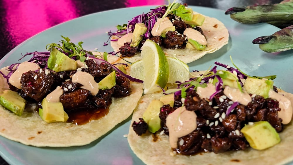 TERIYAKI STEAK TACOS