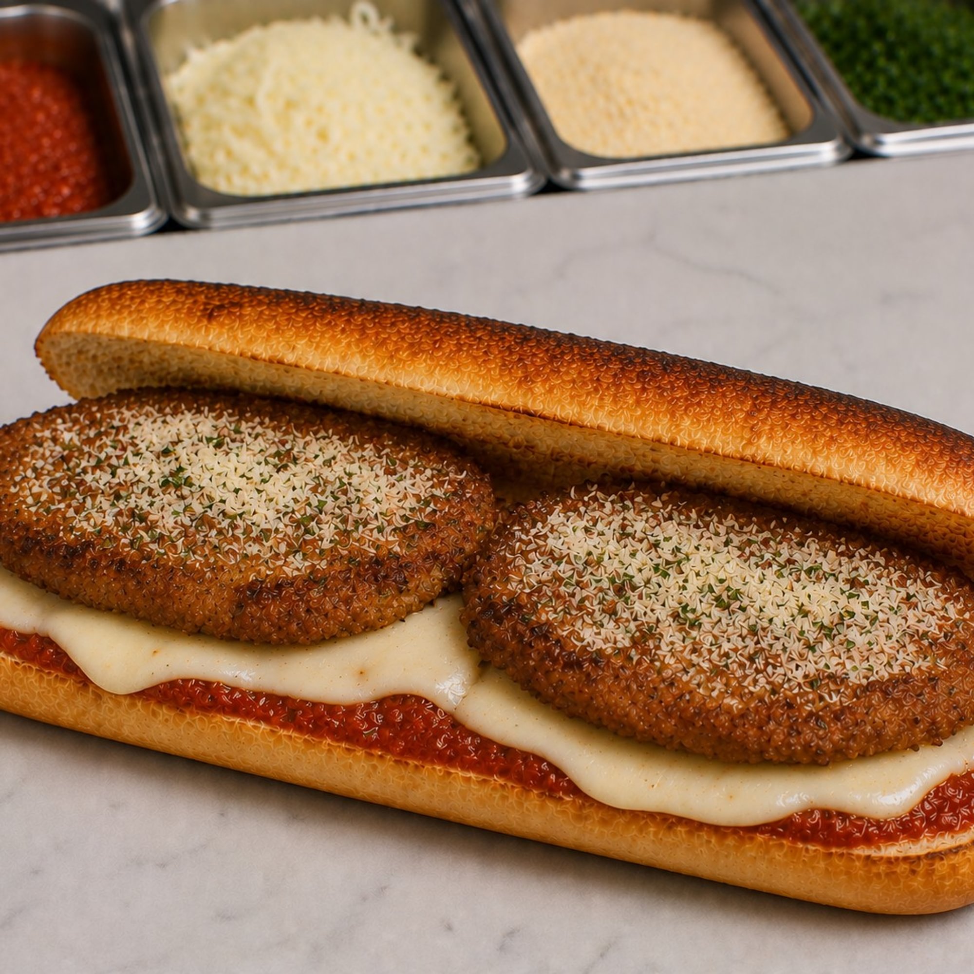 Veal Parmesan Submarine