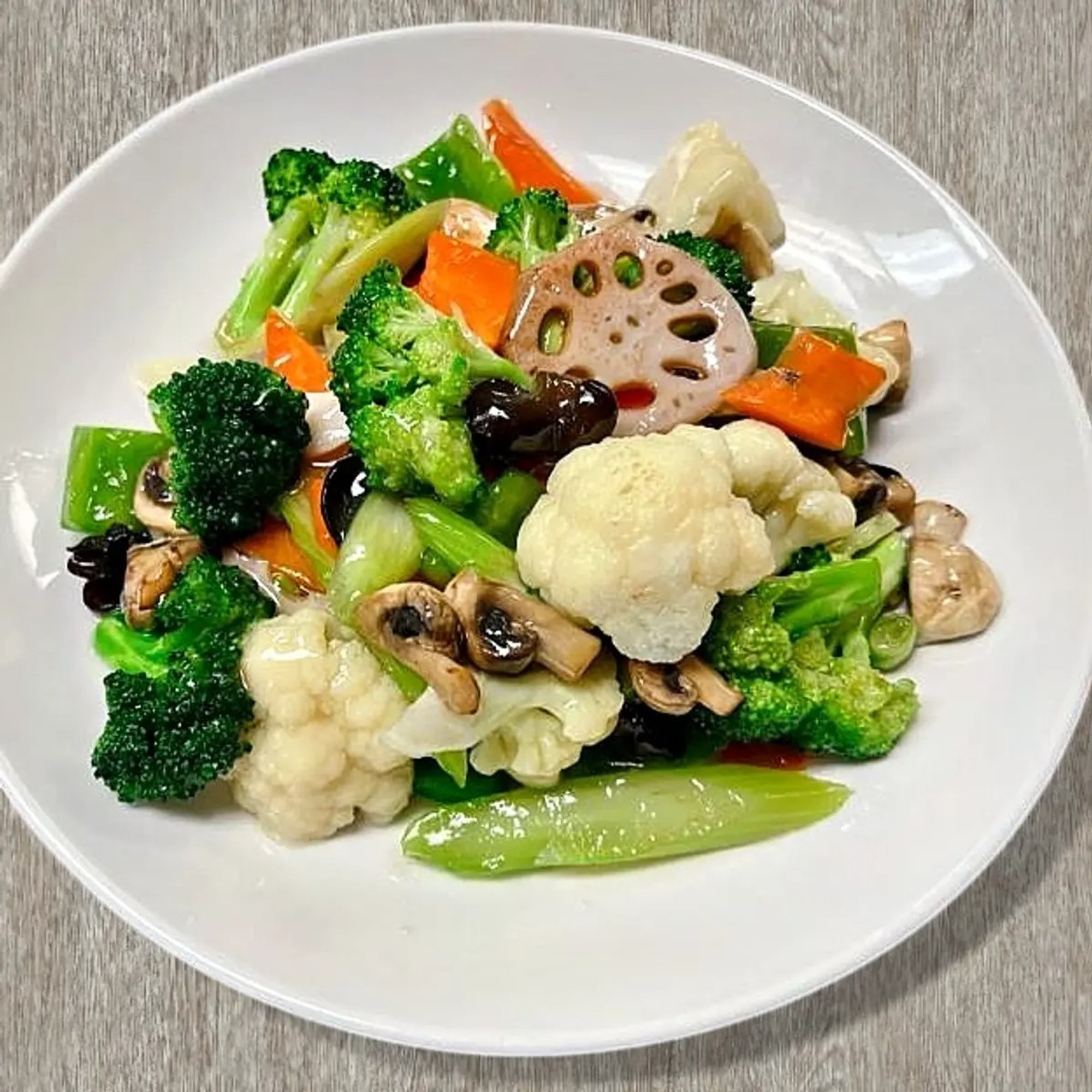 Stir Fried Mixed Vegetables 清炒素什锦