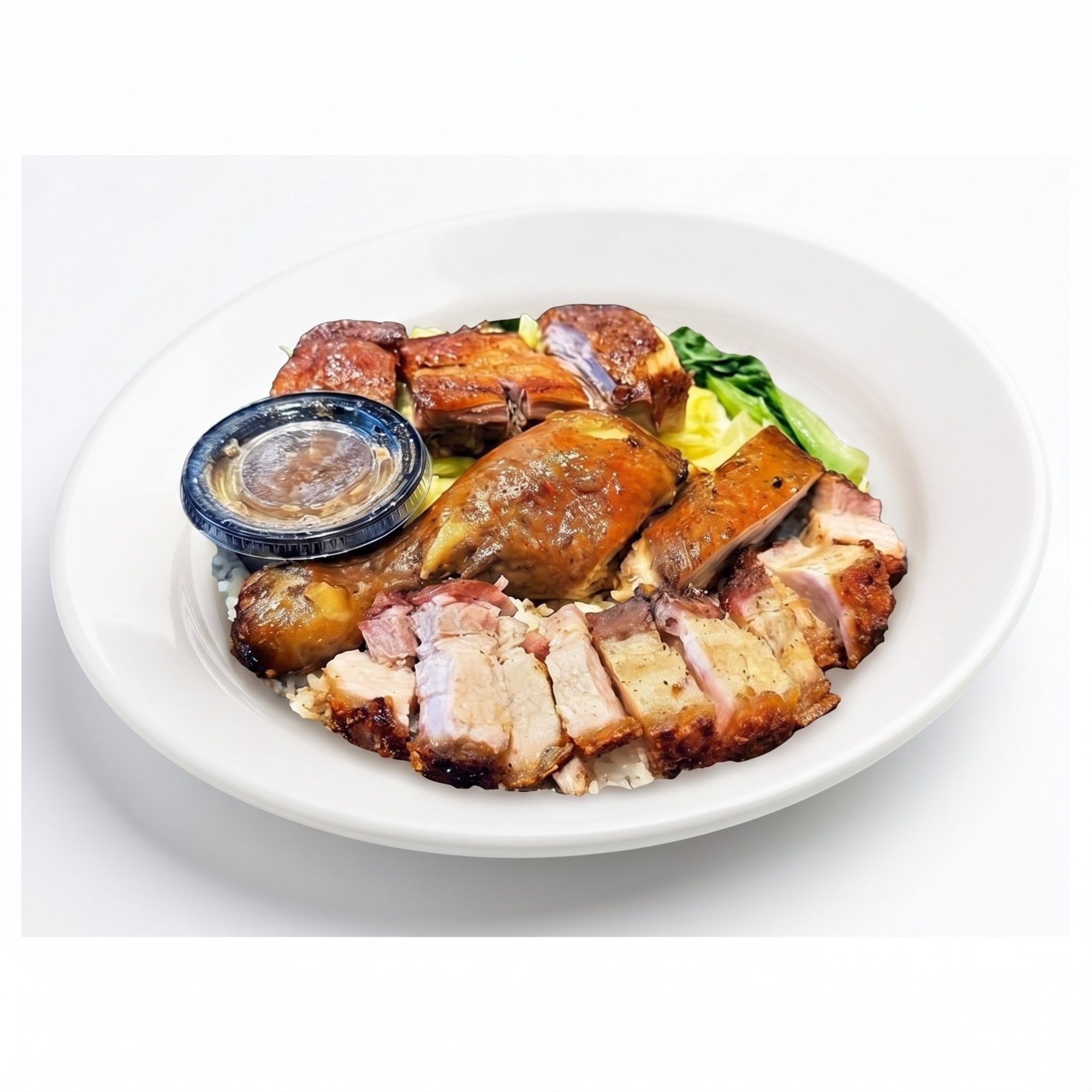 Combo BBQ Over Rice Dishes