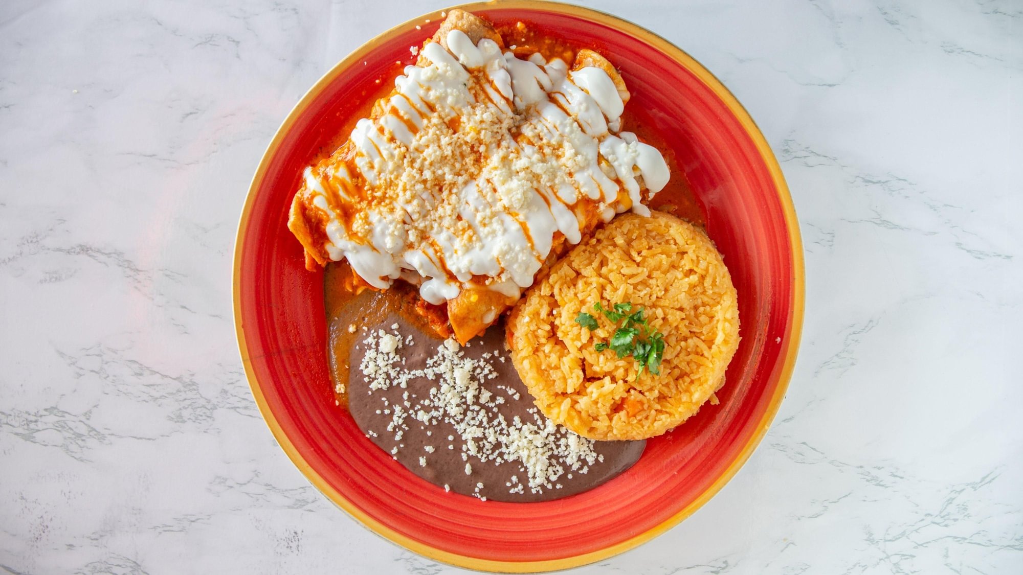 Pollo enchiladas