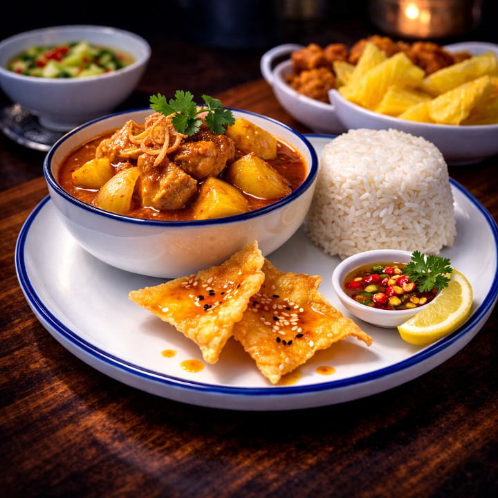 L-Massaman Curry + Rice