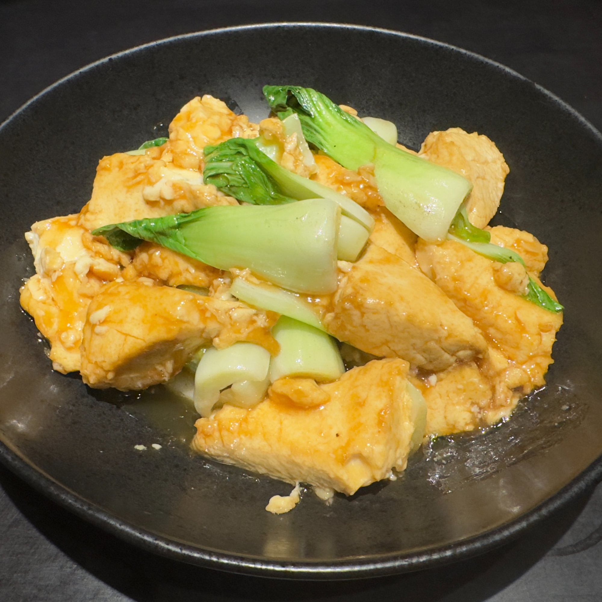Tofu & Bok Choy In Garlic Sauce