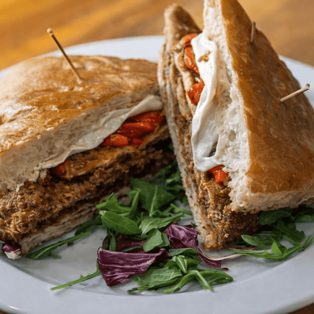 Fried Eggplant Panini