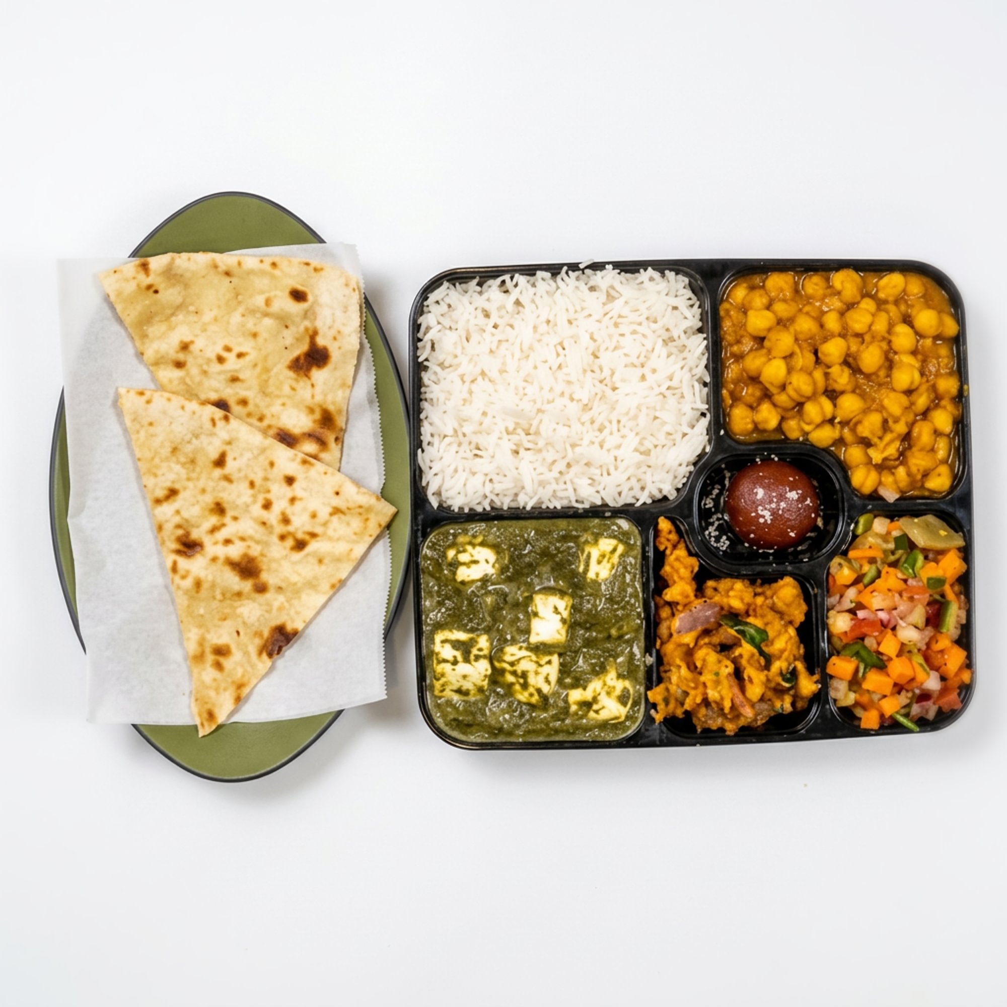 Saag (Spinach) Paneer-Lunch Box
