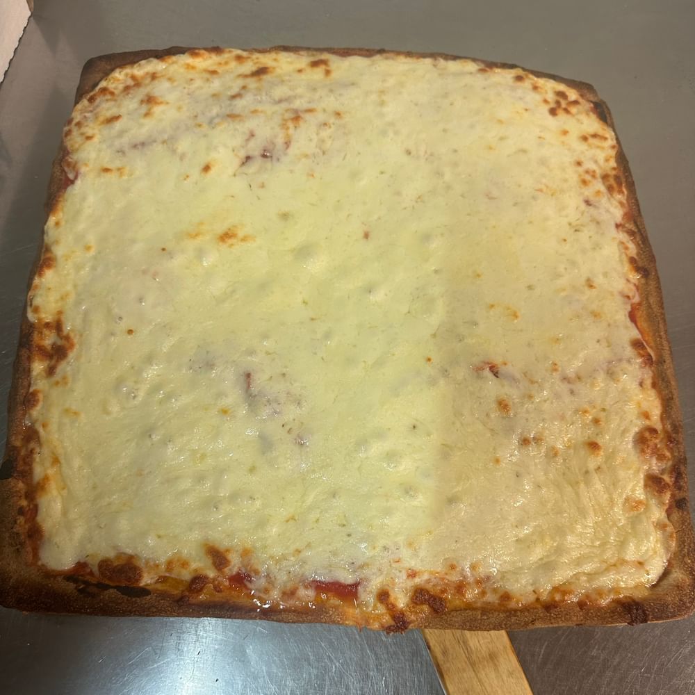 Plain Cheese Sicilian Pizza