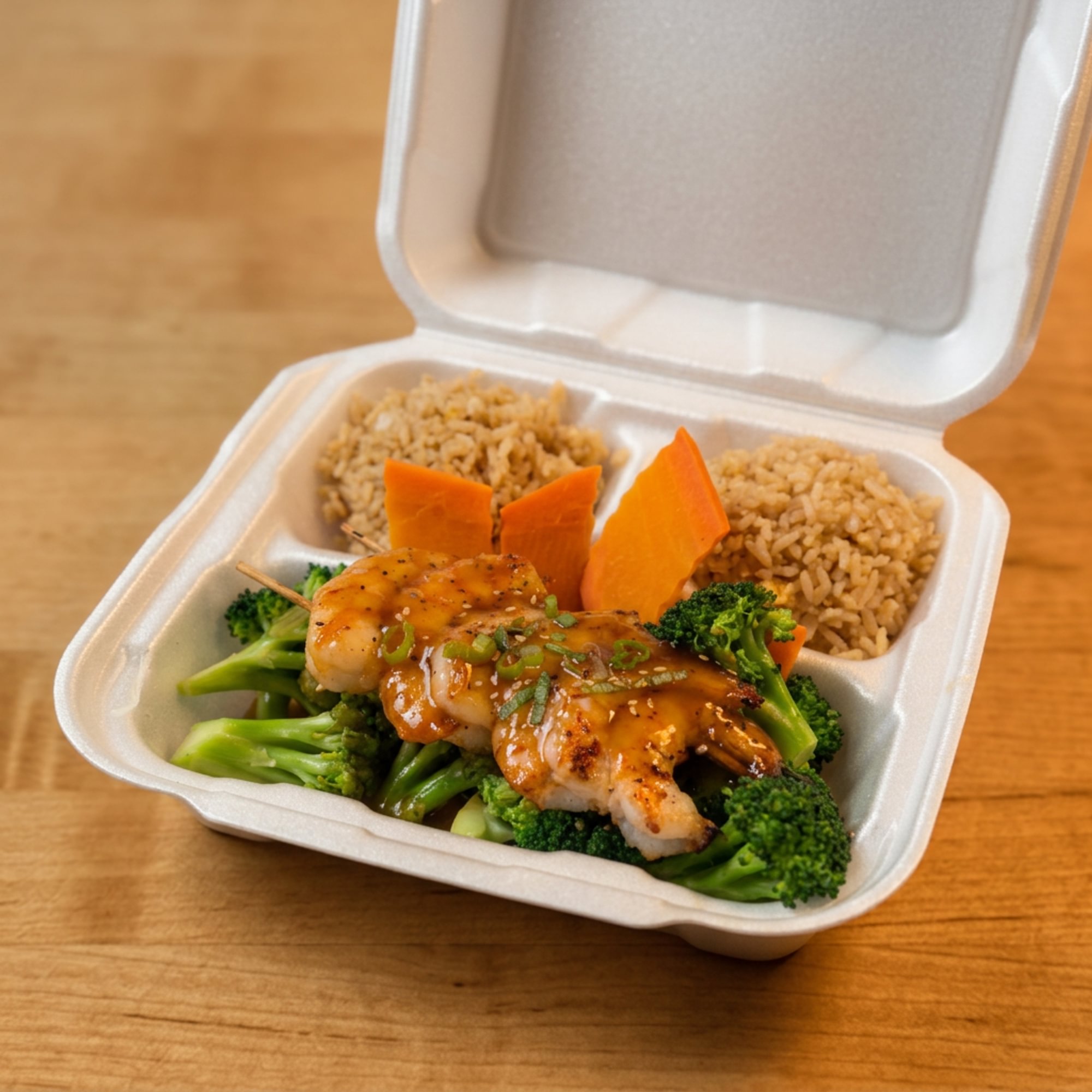 D7. Teriyaki shrimp