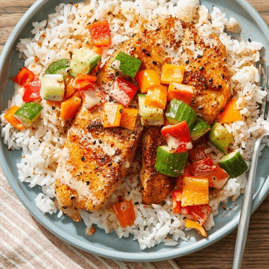 Fish over Rice
