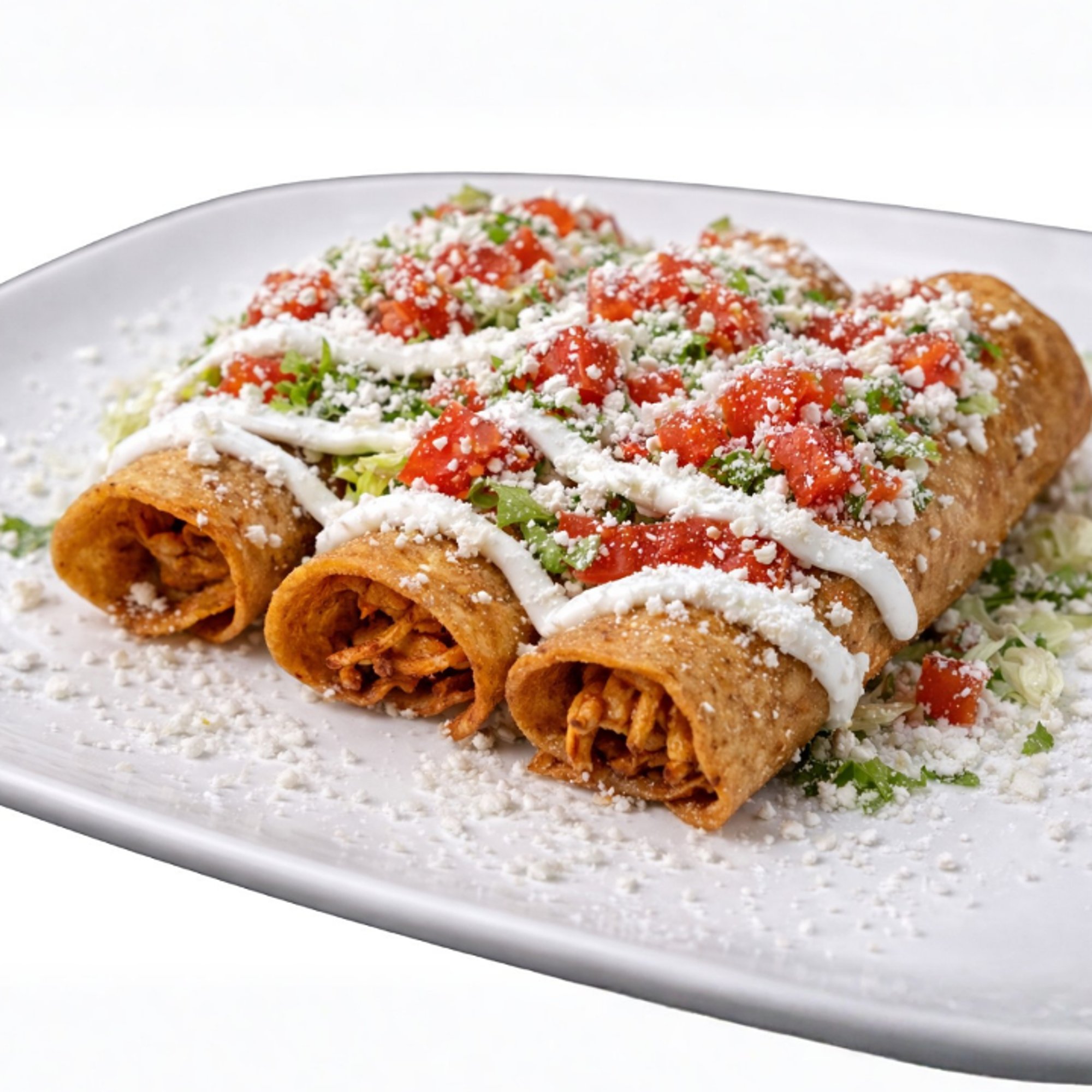 TINGA CHICKEN FLAUTAS