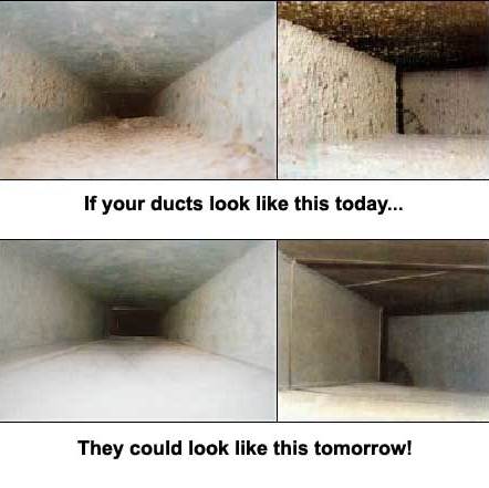 Air Duct Cleaning Before and After