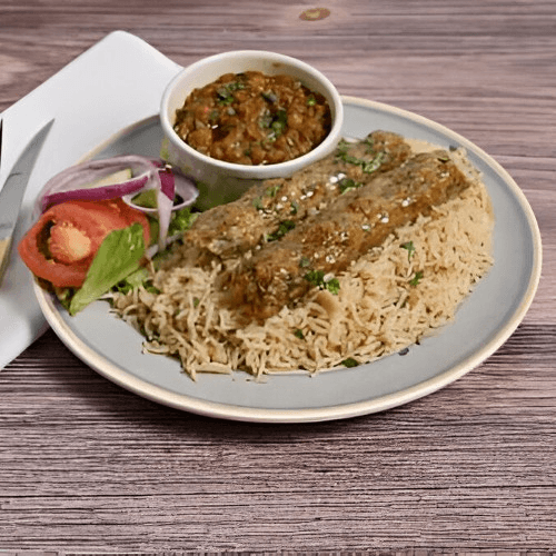 🌶️ Chicken Seekh Kabob Platter