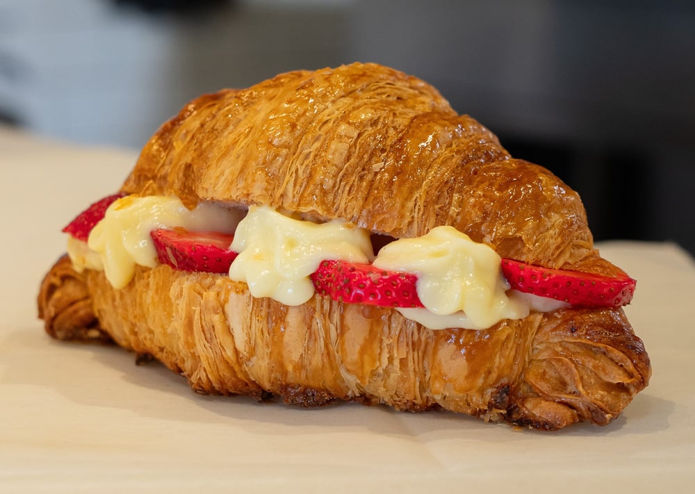 Strawberry Custard Croissant