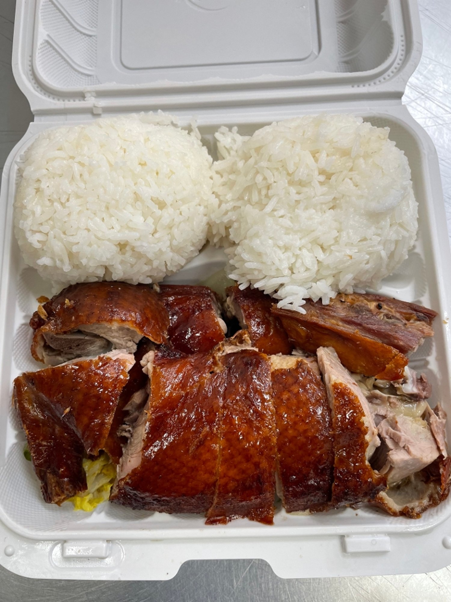 烧鸭飯 186.Roast Duck on Rice