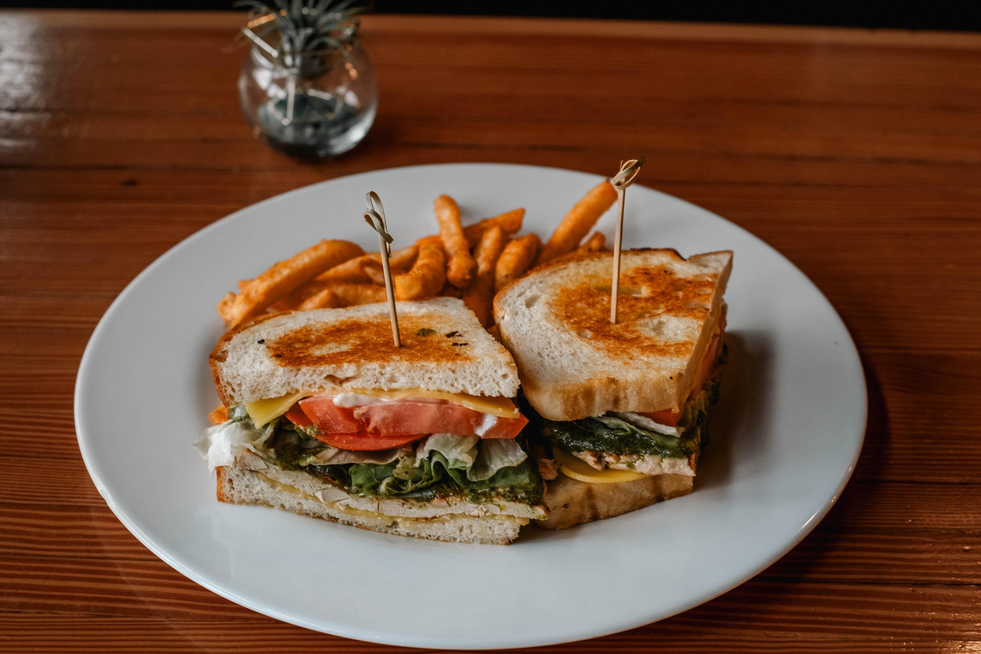 plant based Chiggen Pesto Sandwich