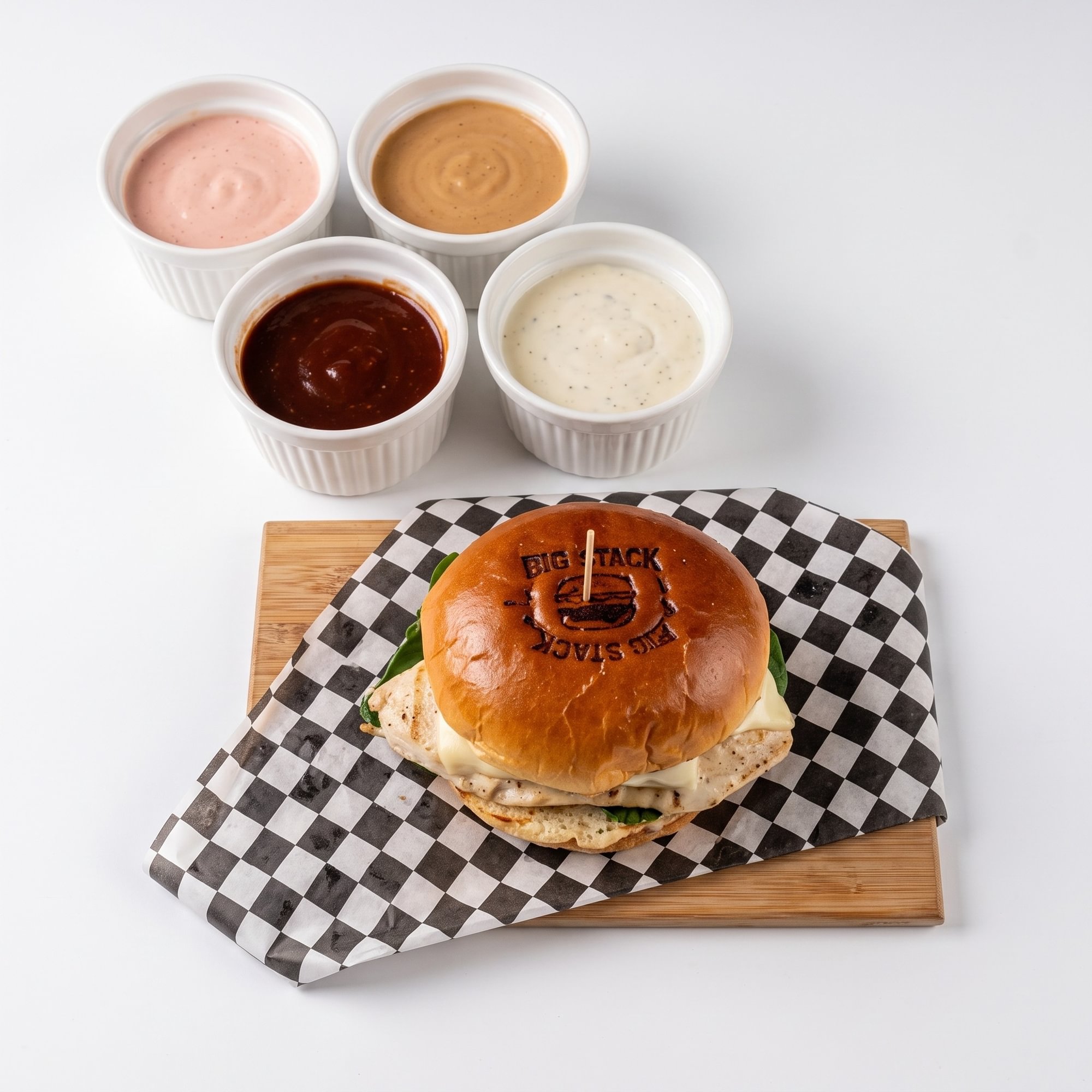 Flamed Up Chicken Burger