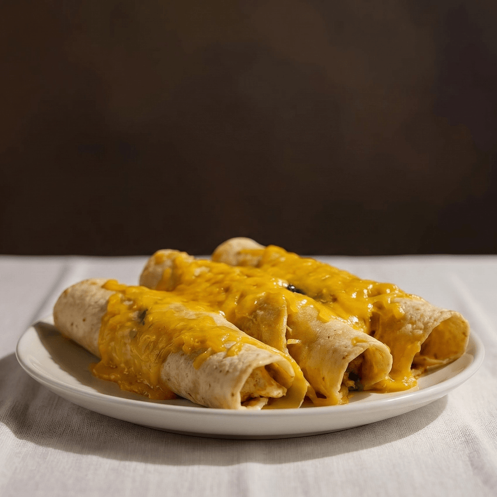 3 Rolled Tacos with Cheese