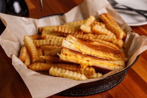 Kids' Grilled Cheese Sandwich with French Fries