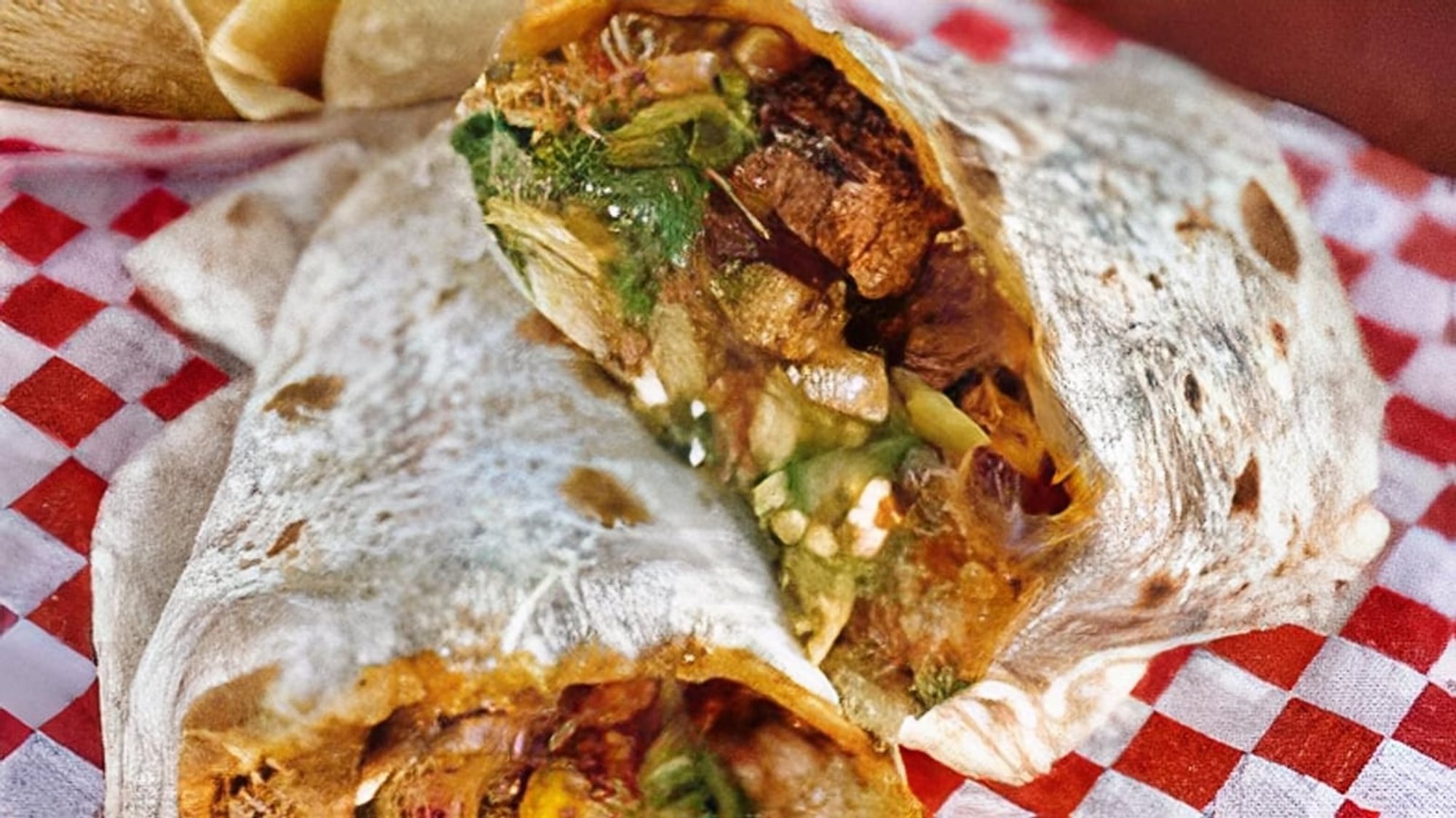 Burrito Al Pastor (Marinated Pork)
