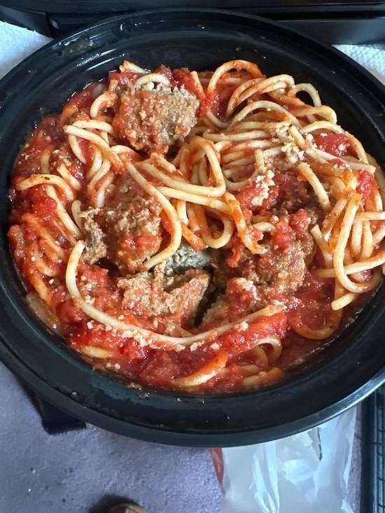 Spaghetti Marinara 1 Meatball