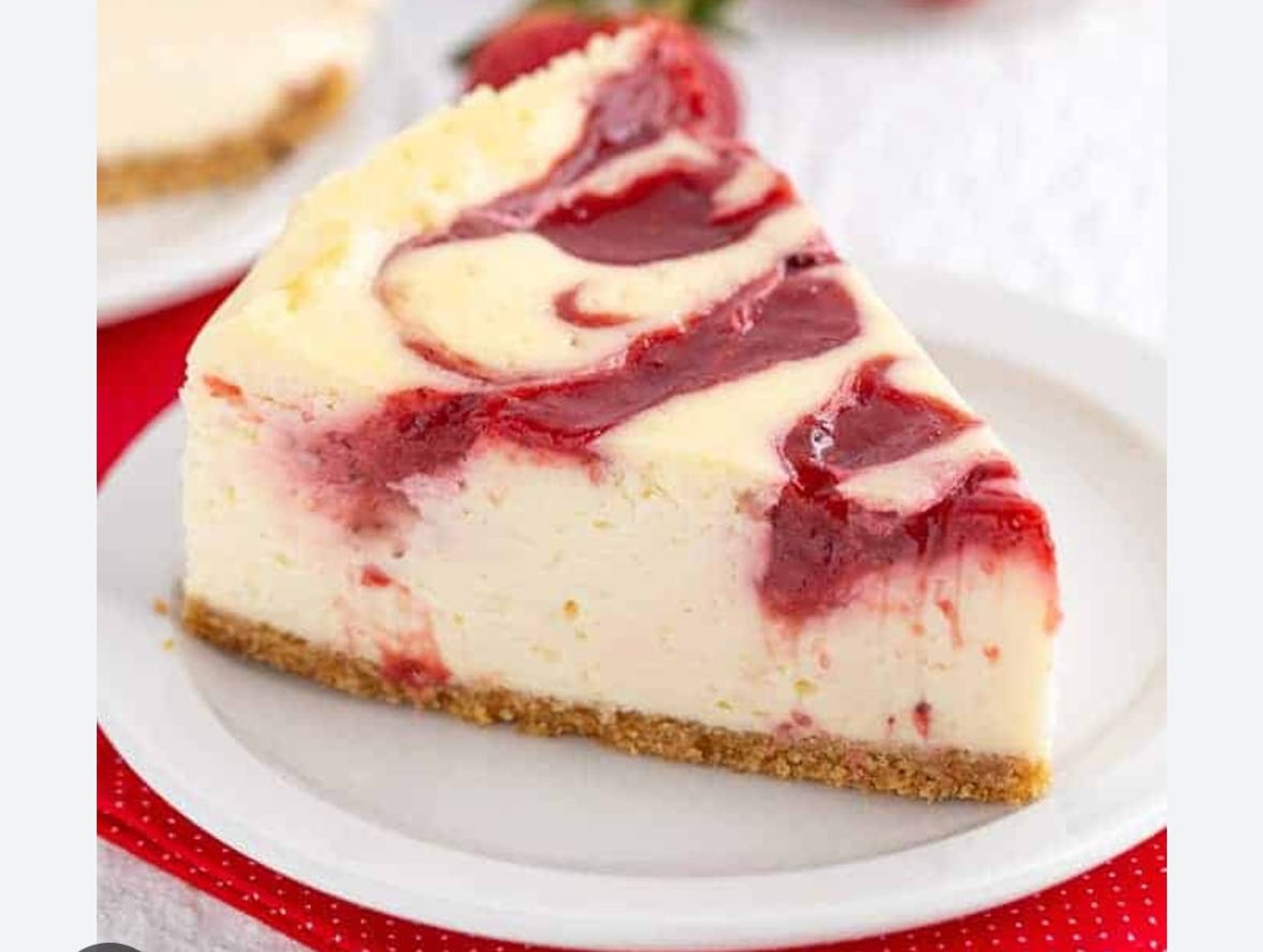 Strawberry Swirl Cheesecake